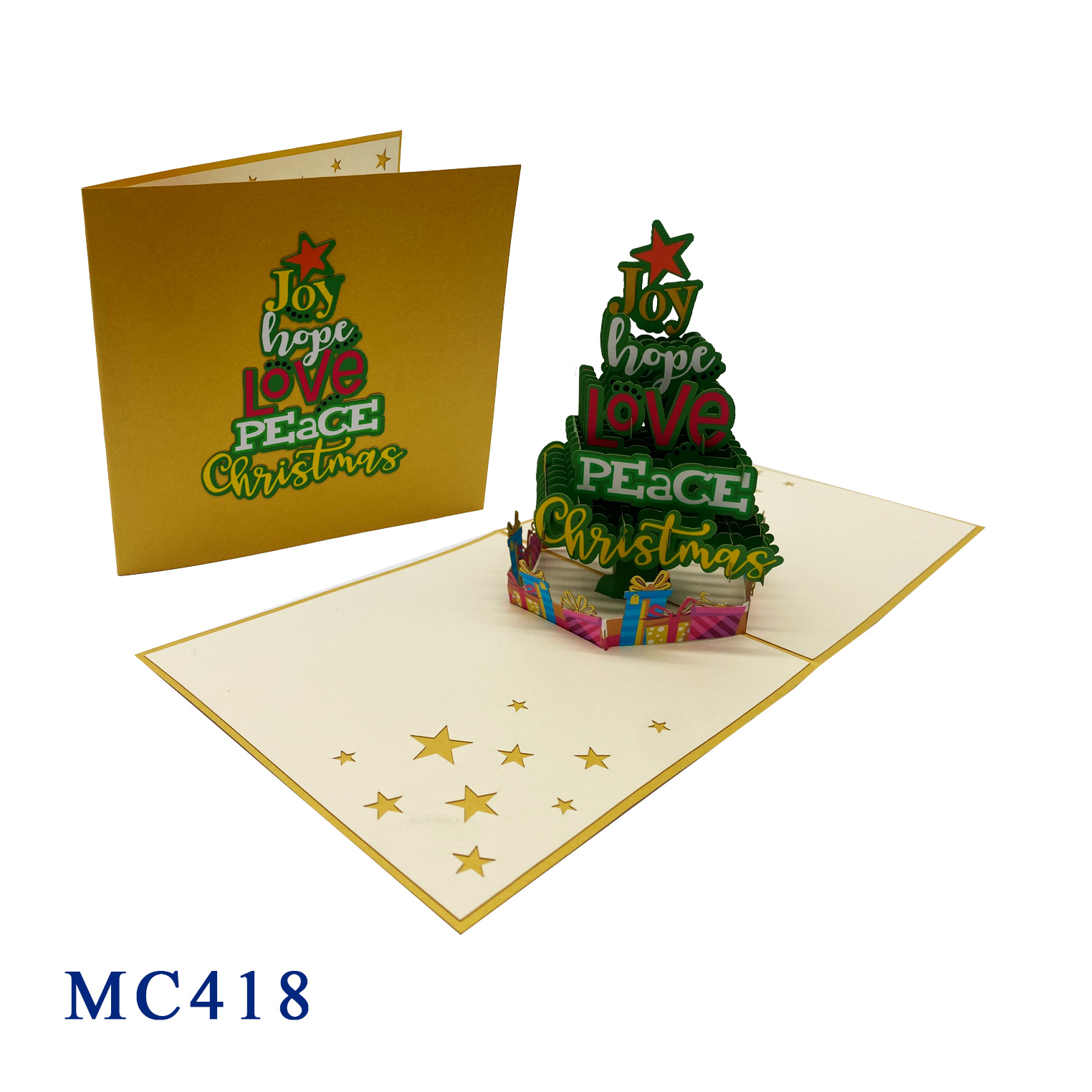 Christmas Tree Pop Up 3D Greeting Card