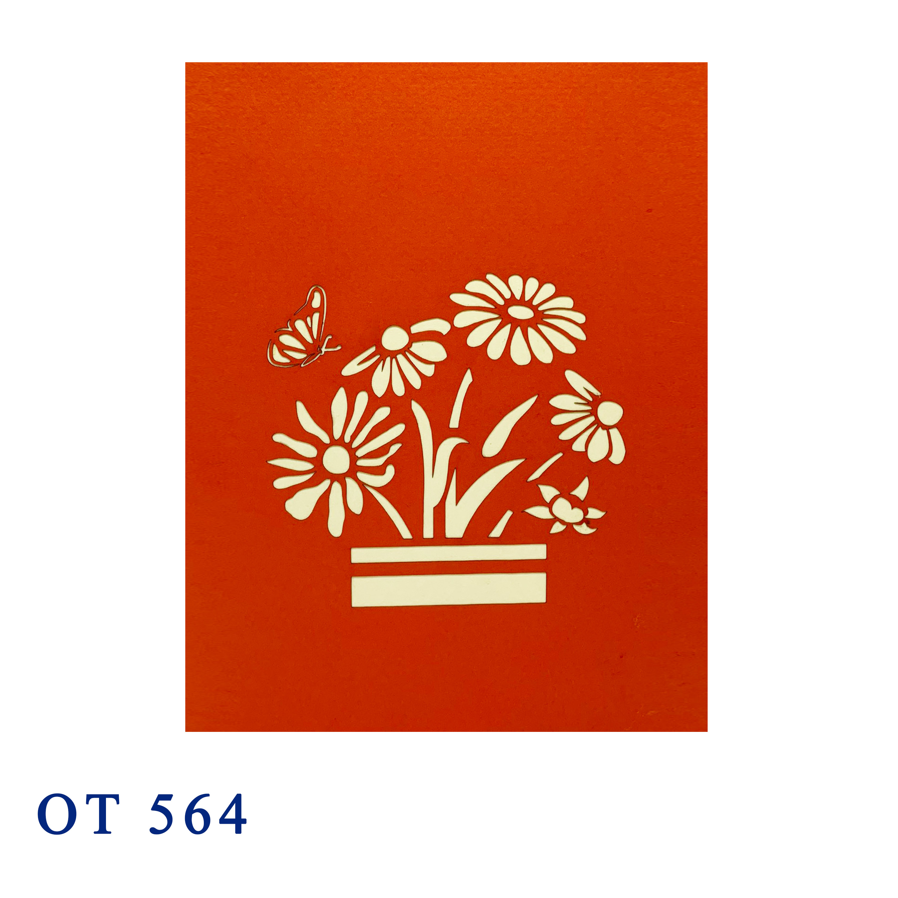 Colorful Daisy Pop Up Card