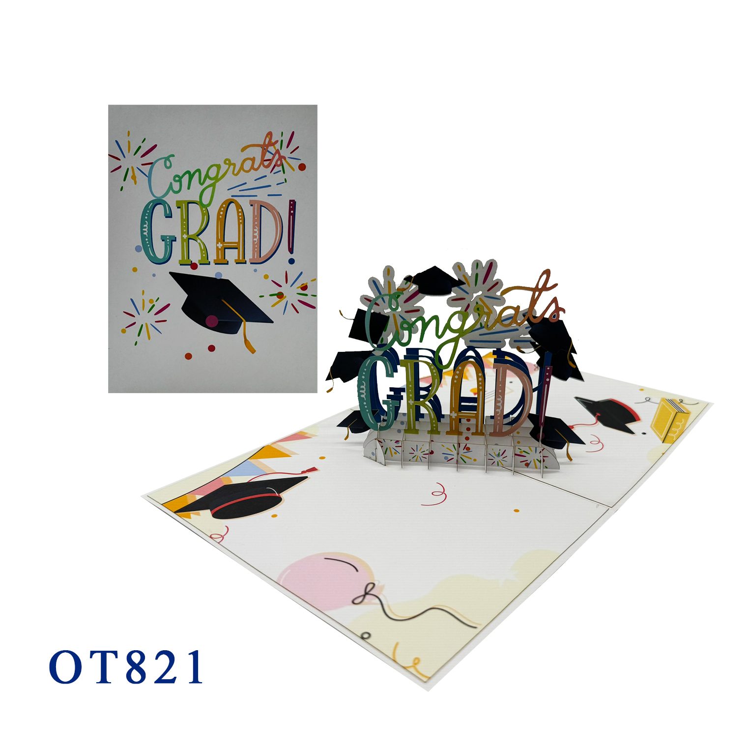 Congrats 3D Pop Up Card