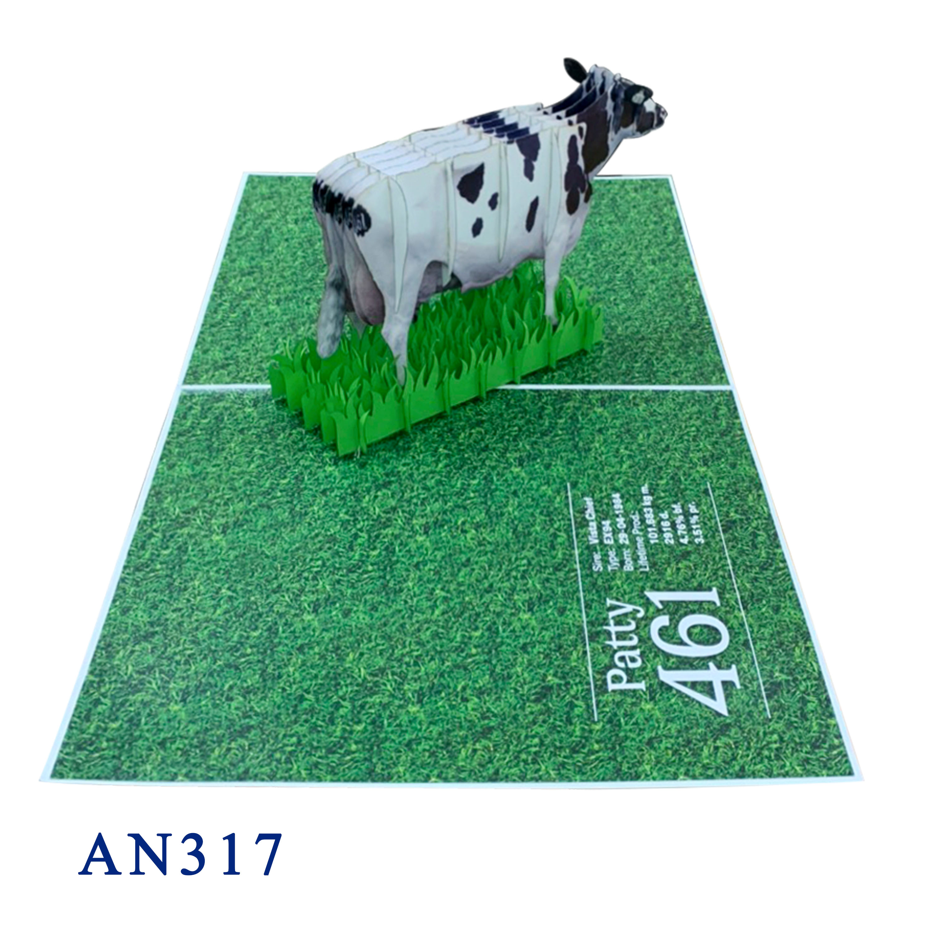 Customized Cow Pop Up Card