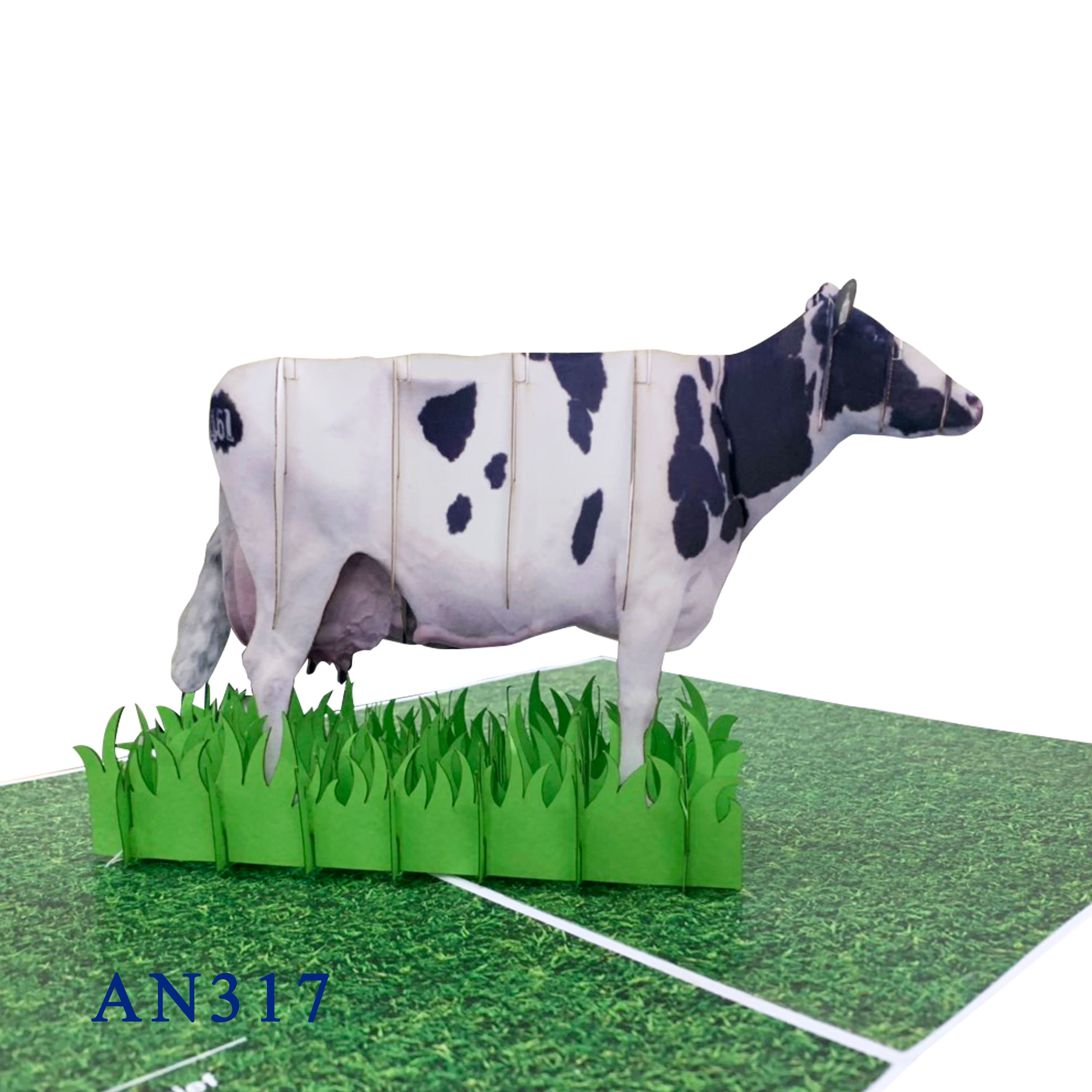 Customized Cow Pop Up Card