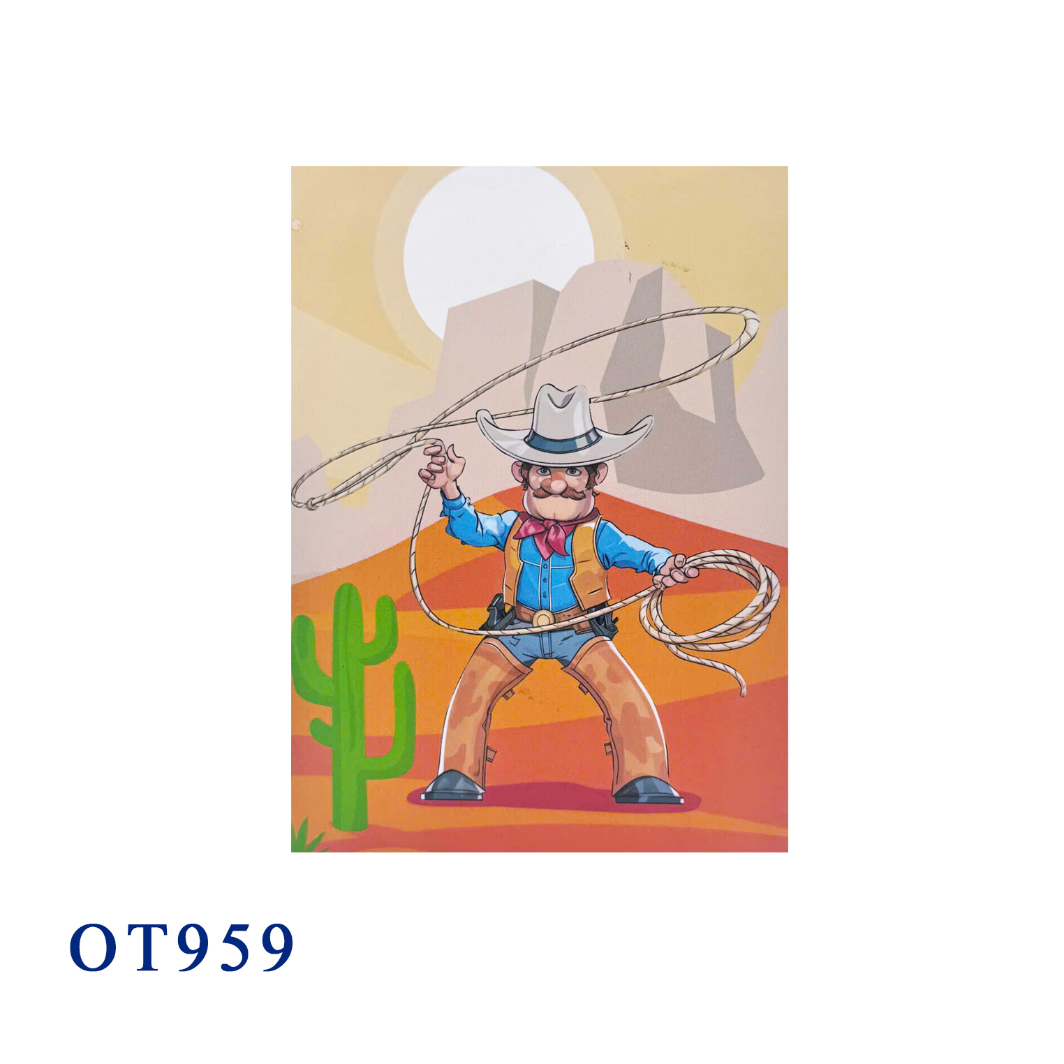 Cowboy 3D Pop Up Card