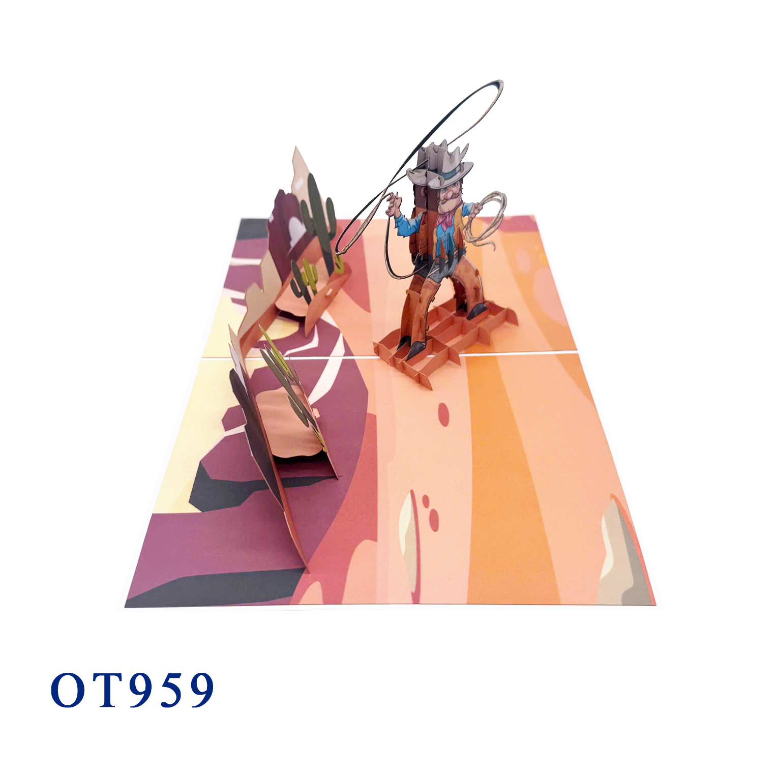 Cowboy 3D Pop Up Card