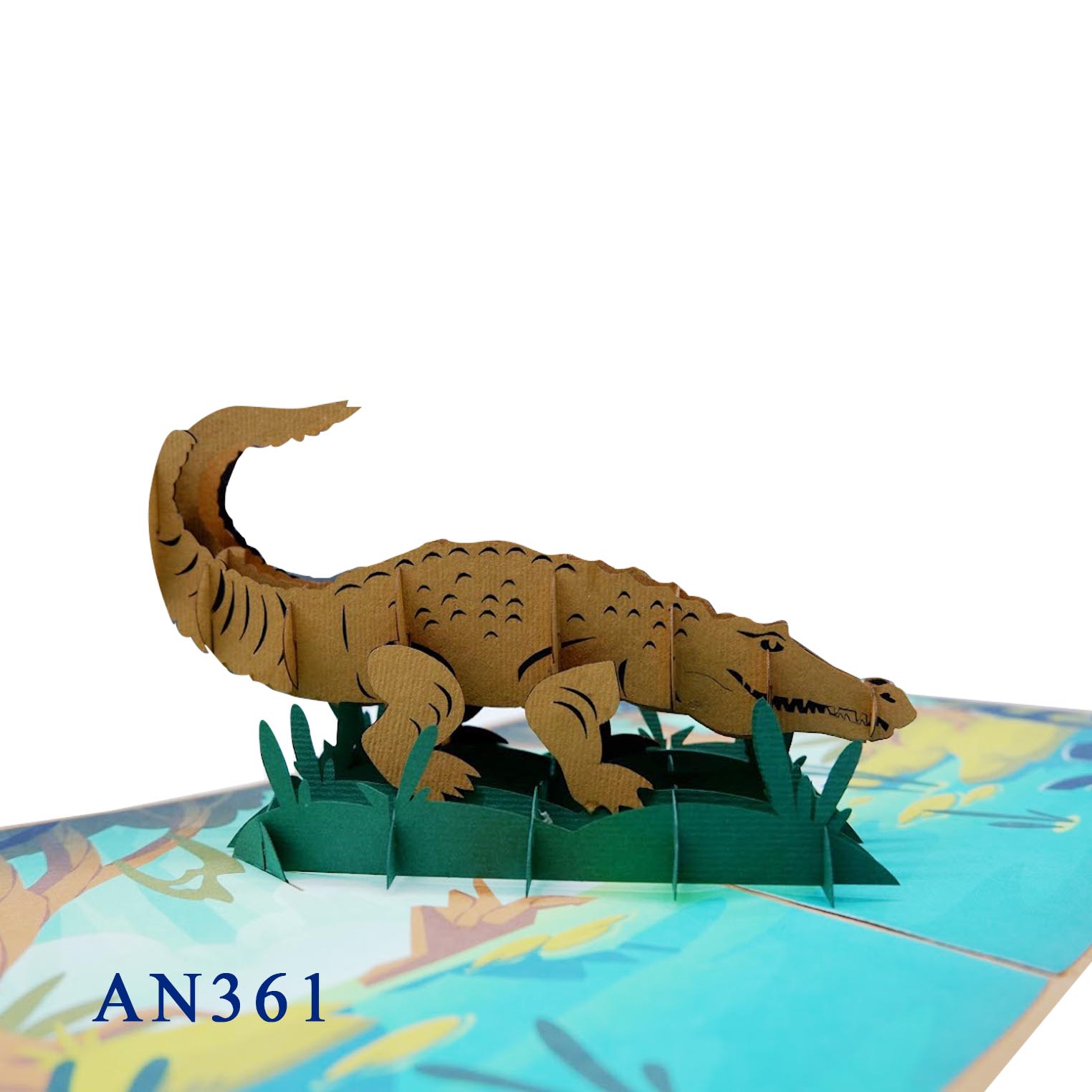 Crocodile Pop Up Card