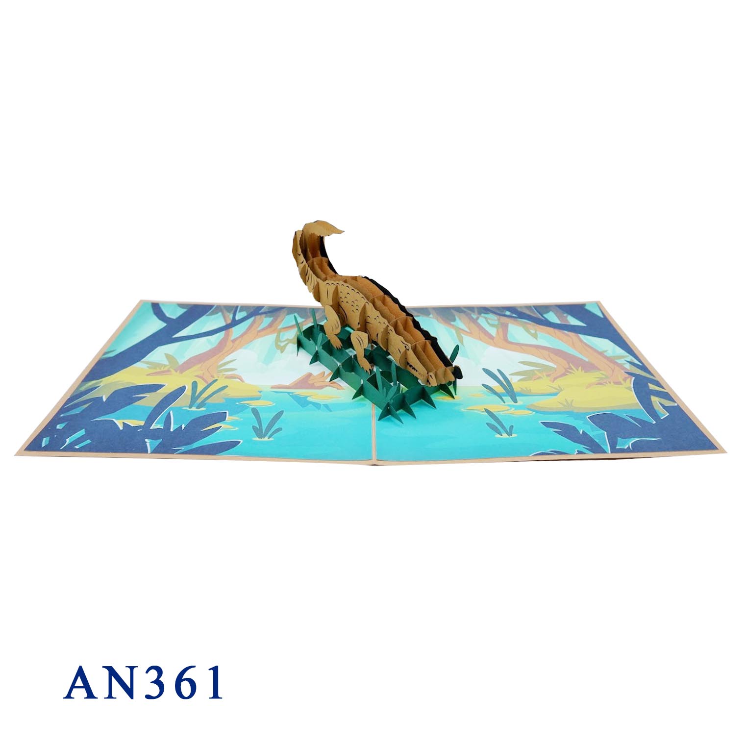 Crocodile Pop Up Card