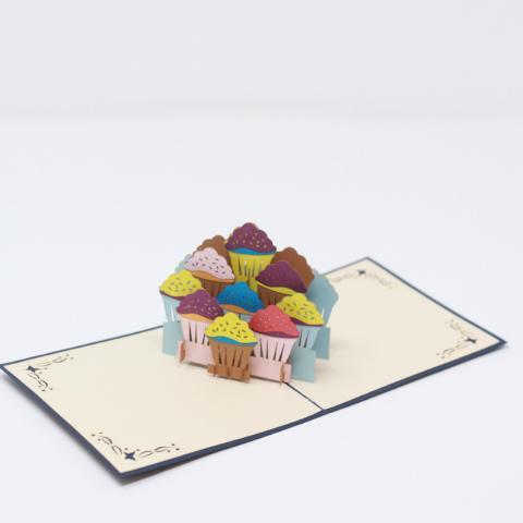 3D Pop-Up Birthday Cupcake Card