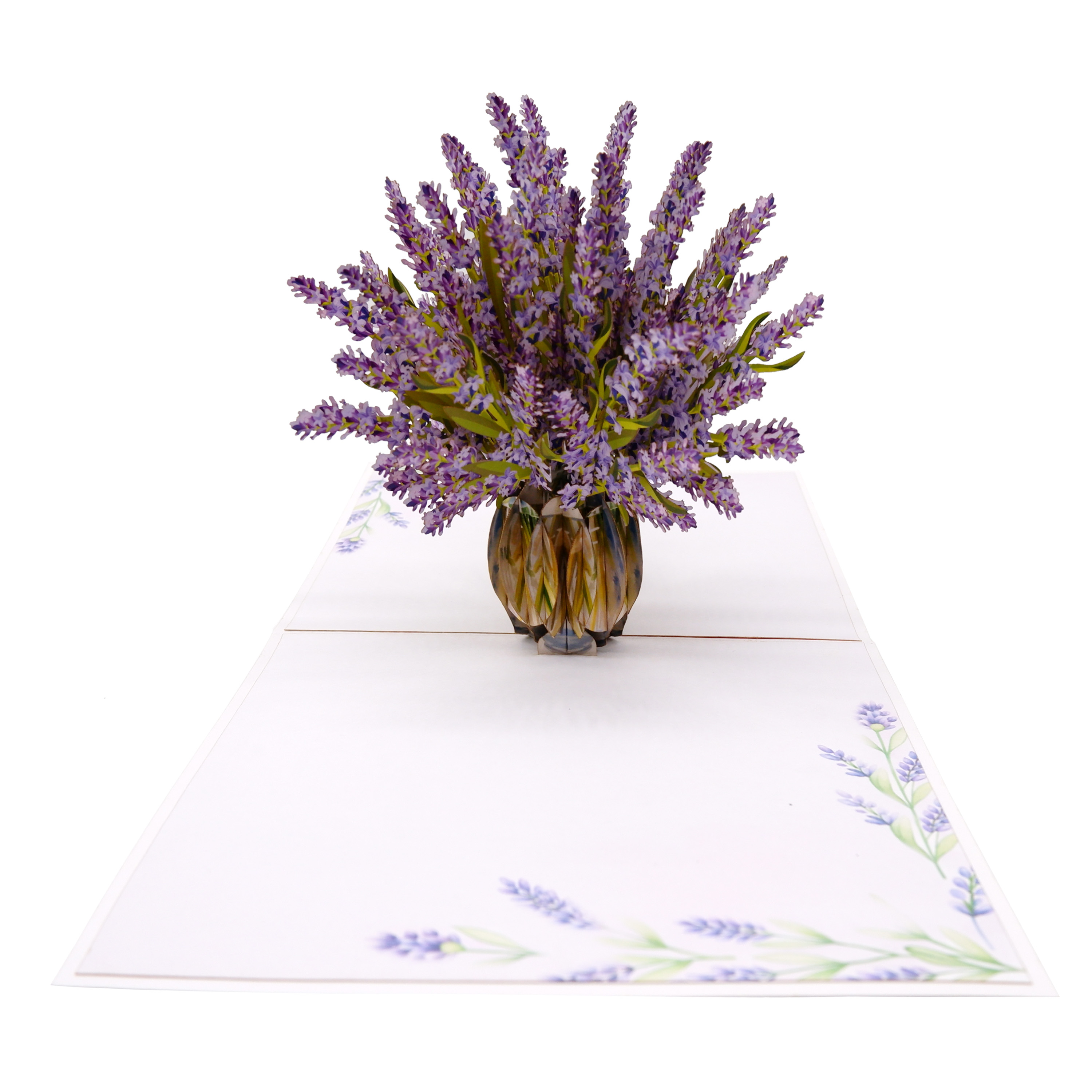 Lavender Bloom Pop-Up Card