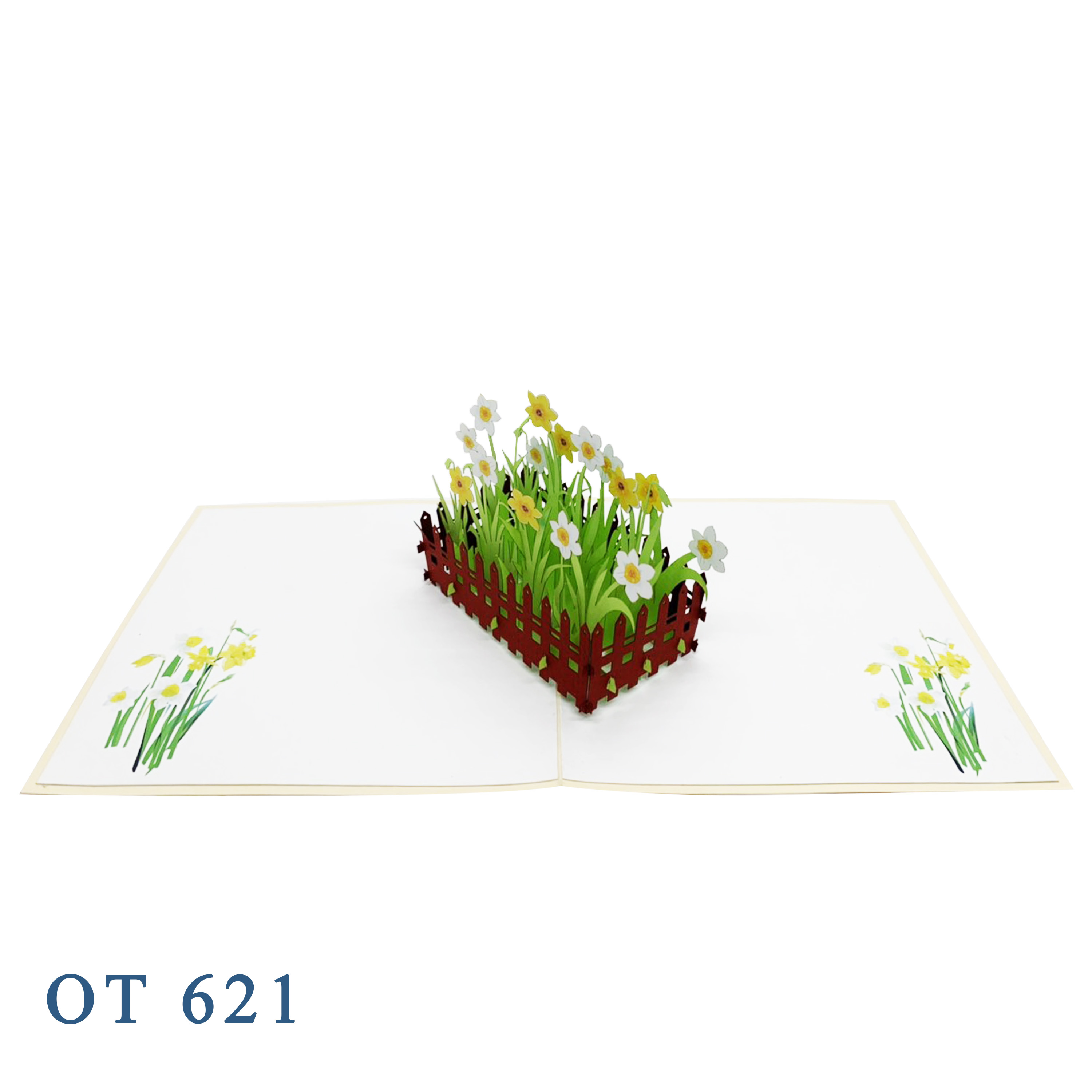Daffodils Garden Pop Up Card