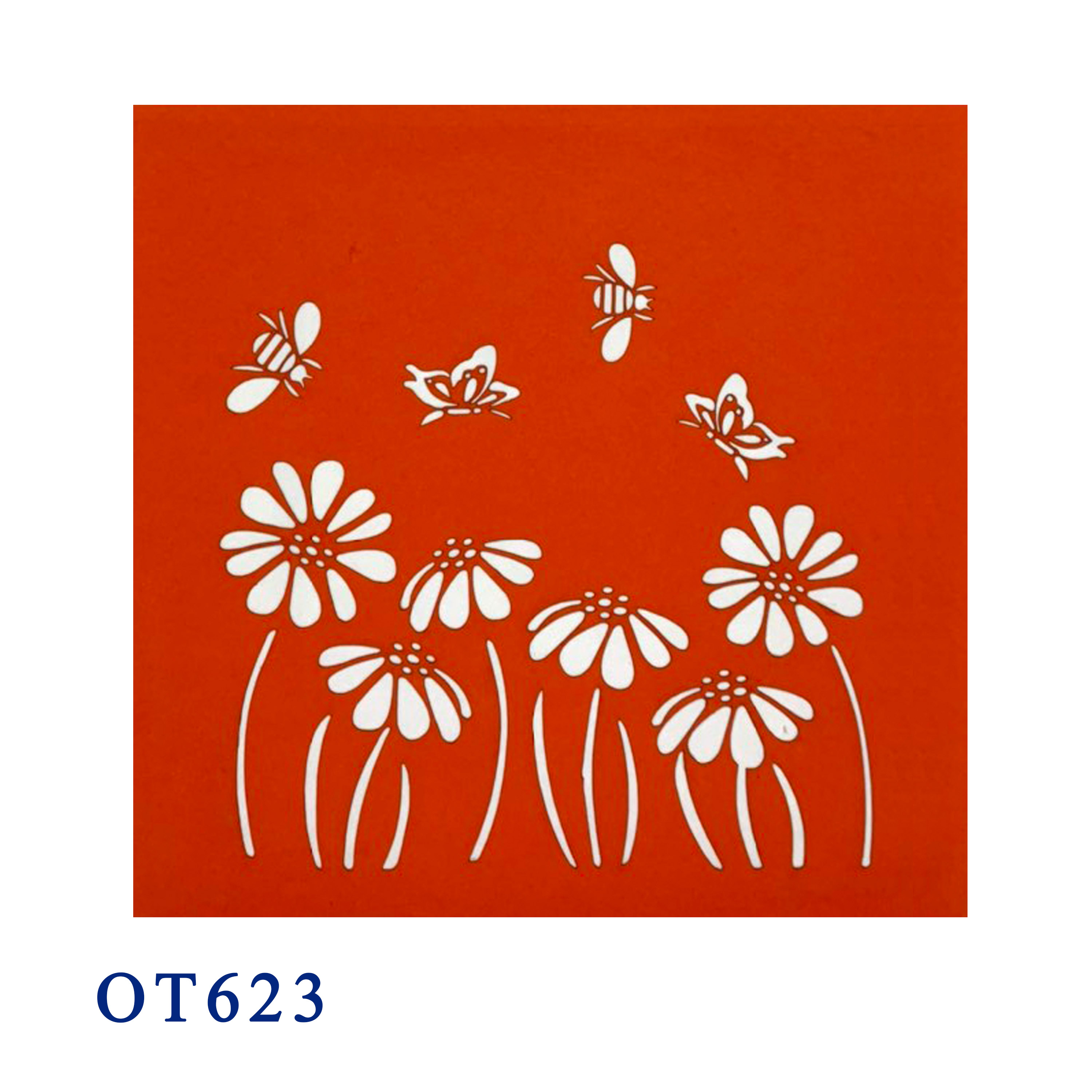 White Daisy Garden Pop Up Card