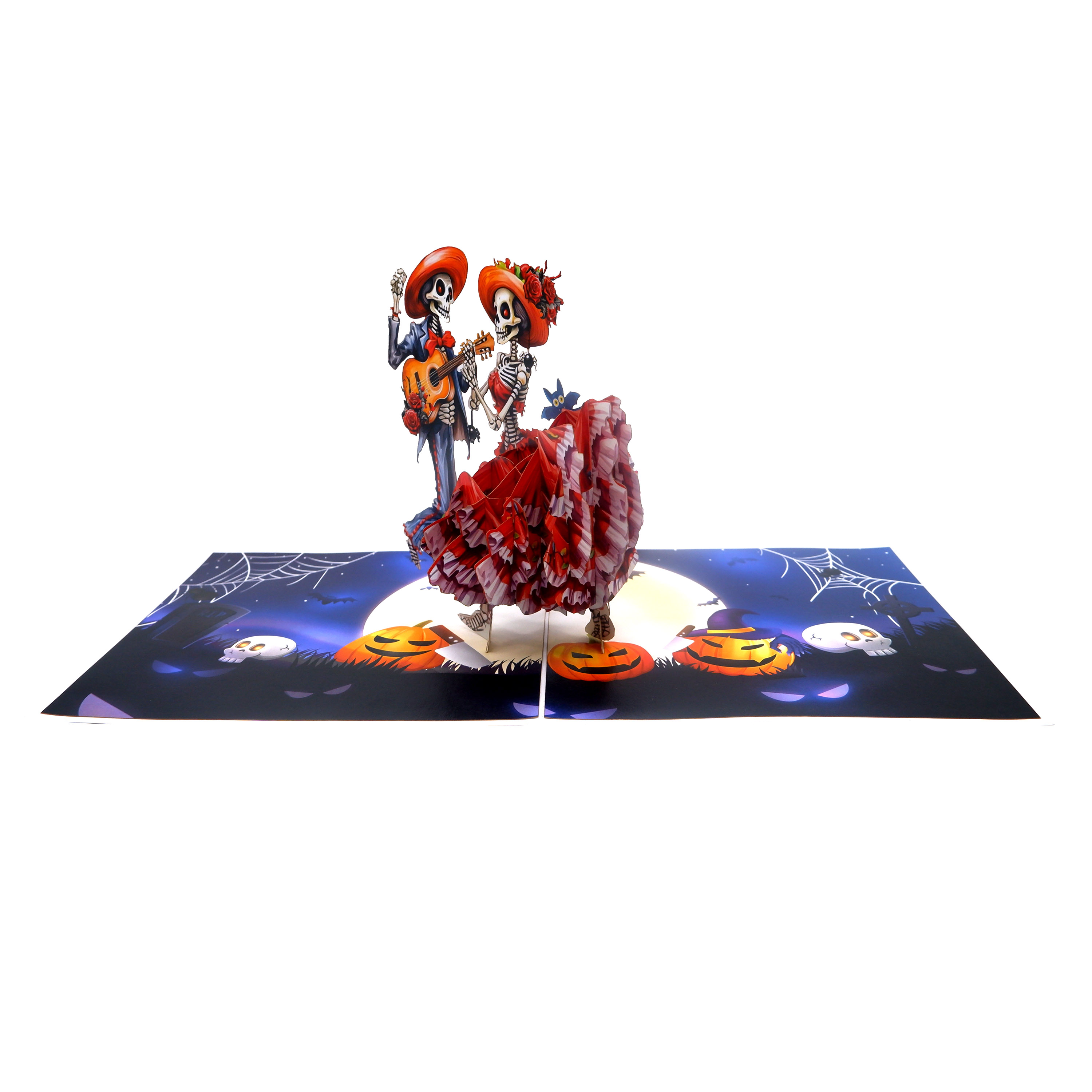 Dancing Skeletons Pop-up Card