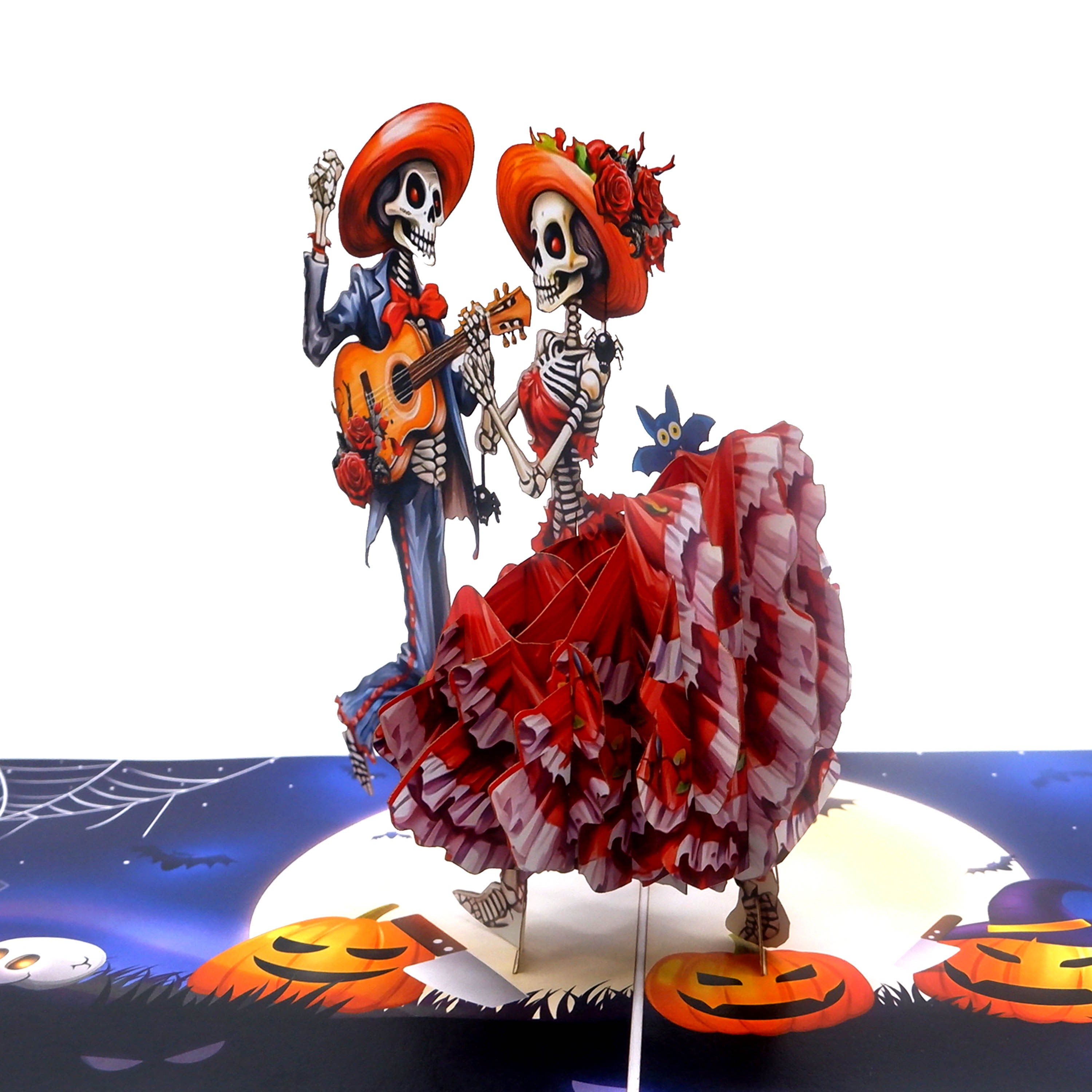Dancing Skeletons Pop-up Card