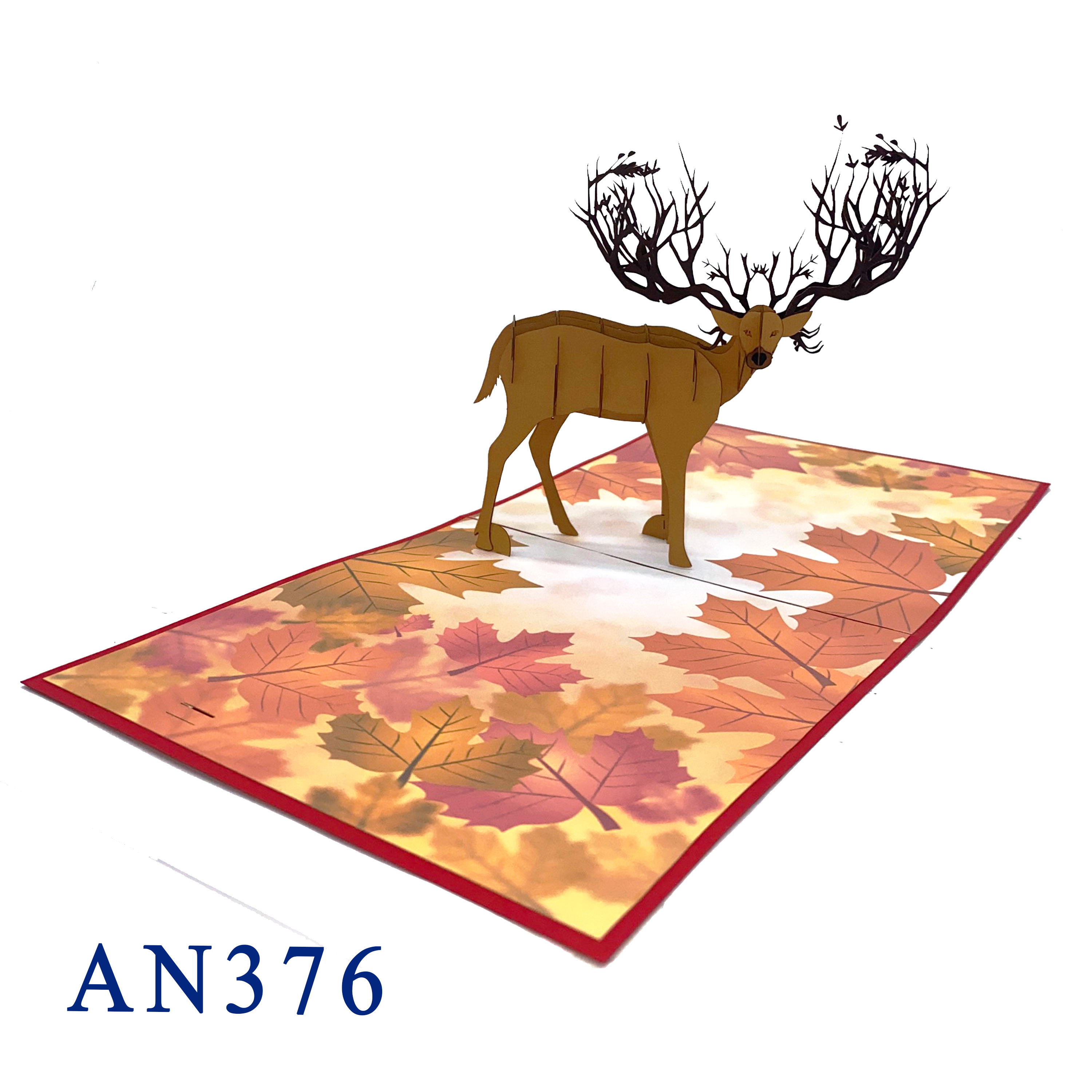 Deer Autumn Pop Up Card