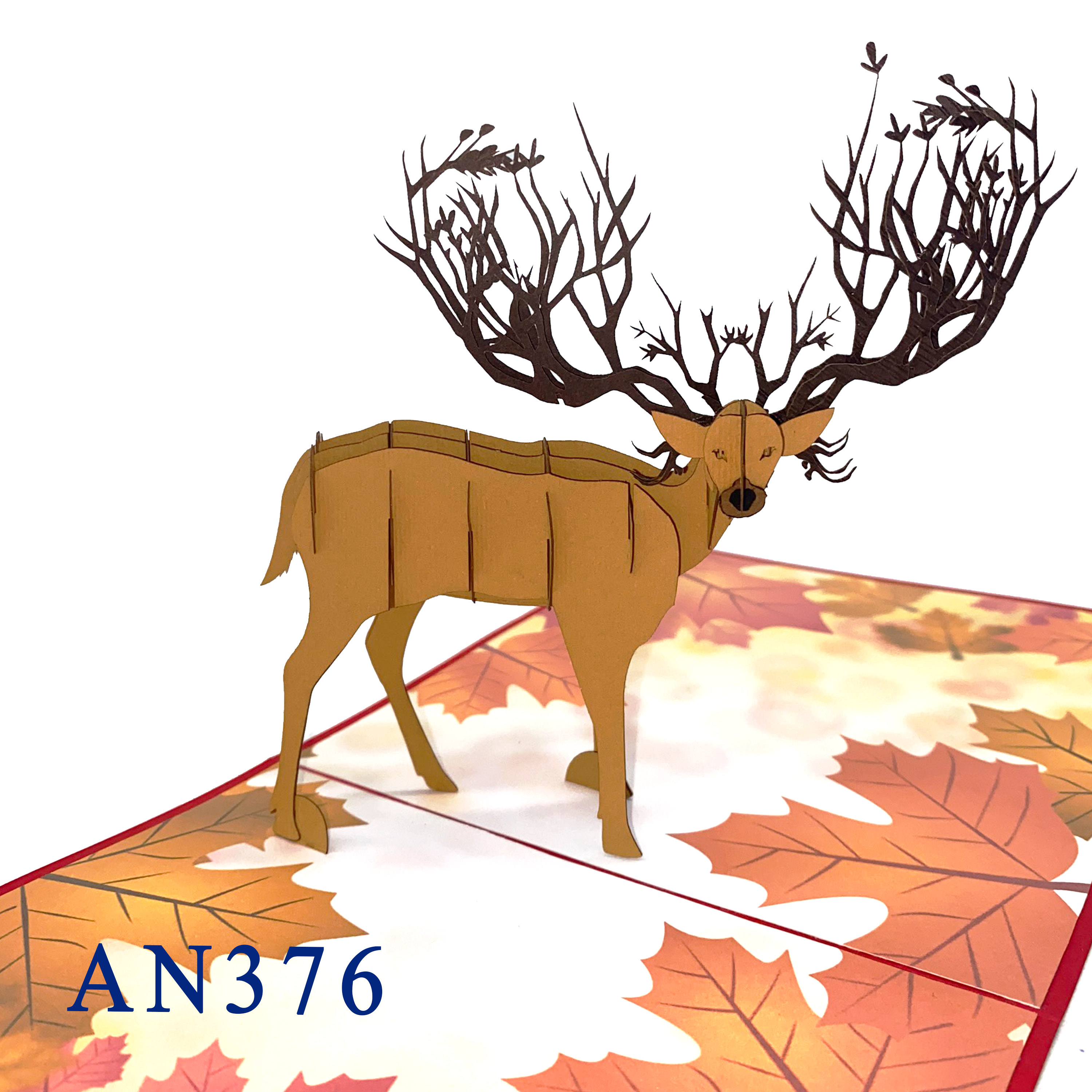 Deer Autumn Pop Up Card