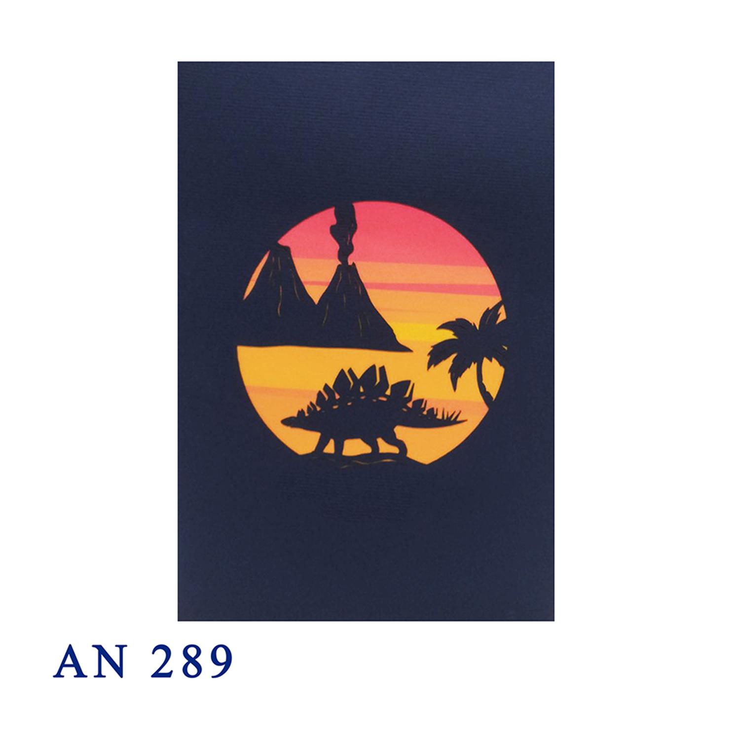 Stegosaurus Dinosaur 3D Pop Up Card