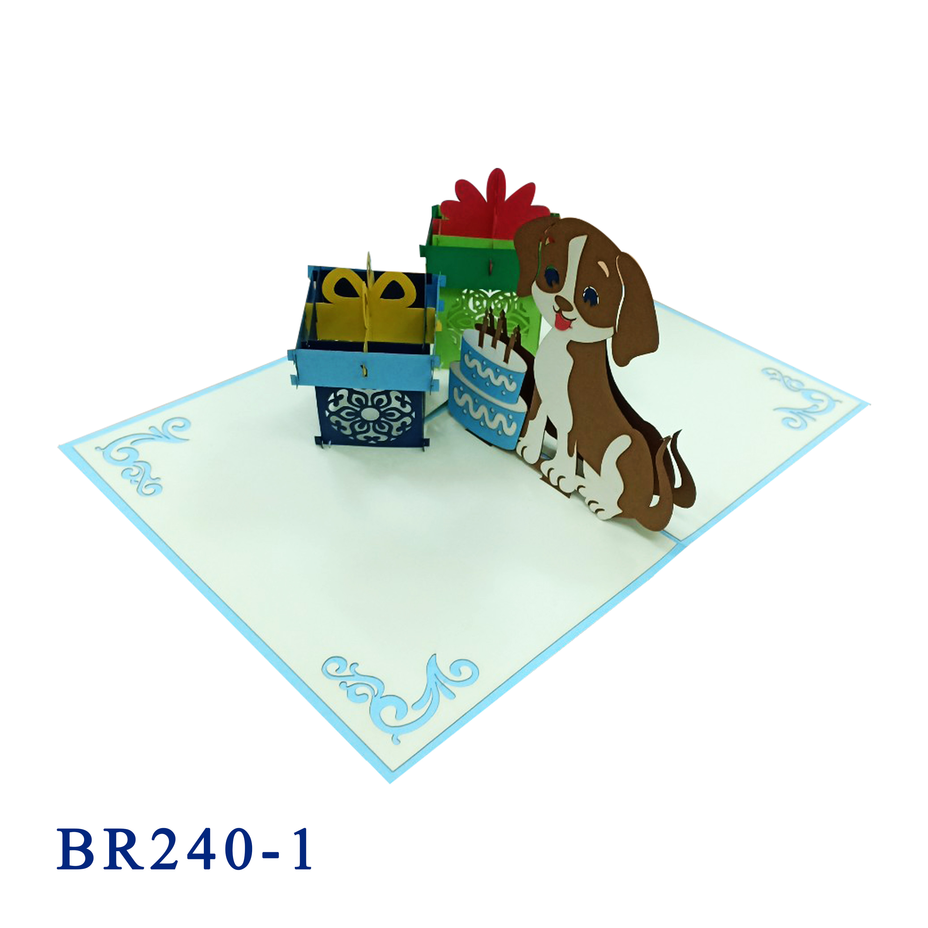 Birthday Beagle Dog Pop Up Card