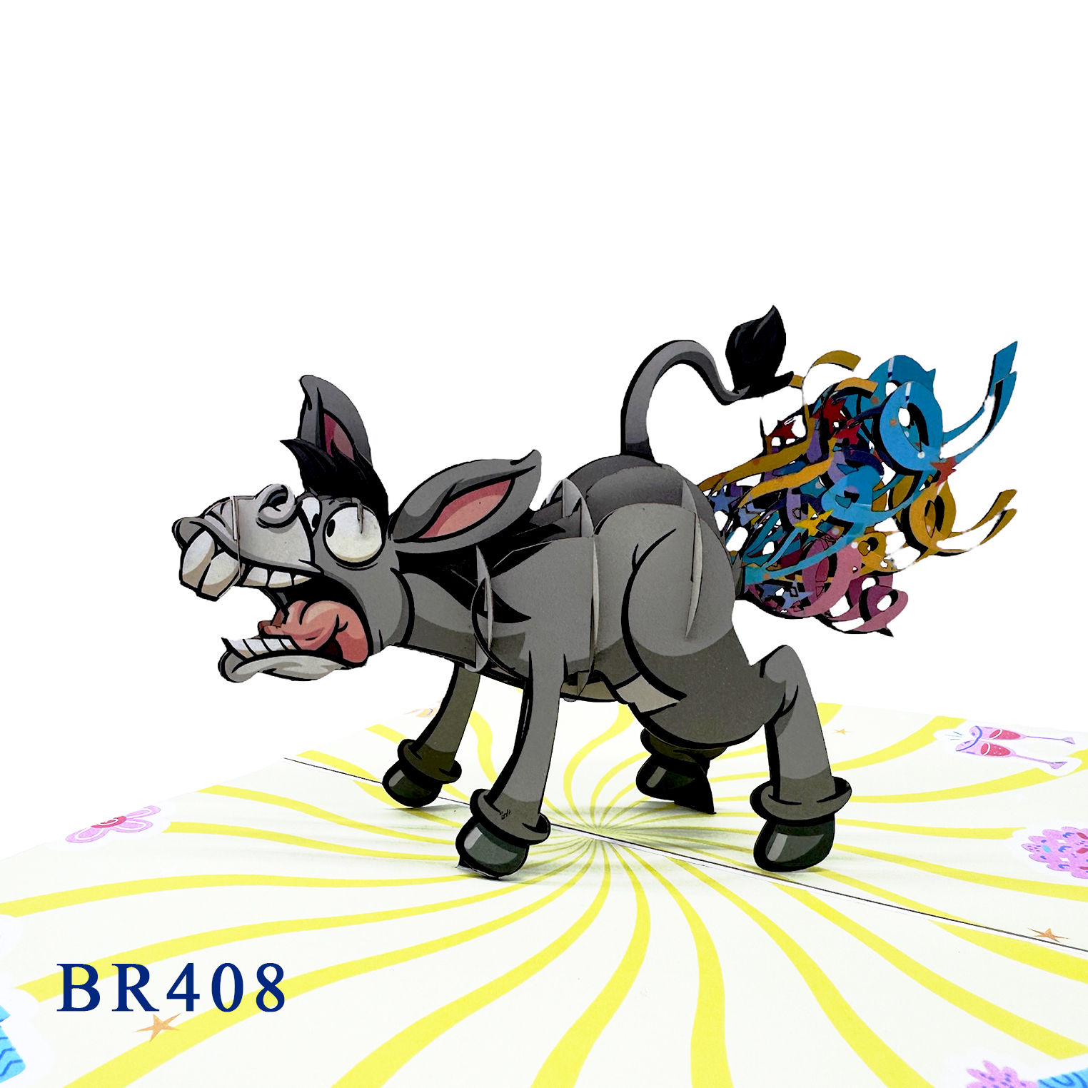 Donkey Birthday Pop-Up Card