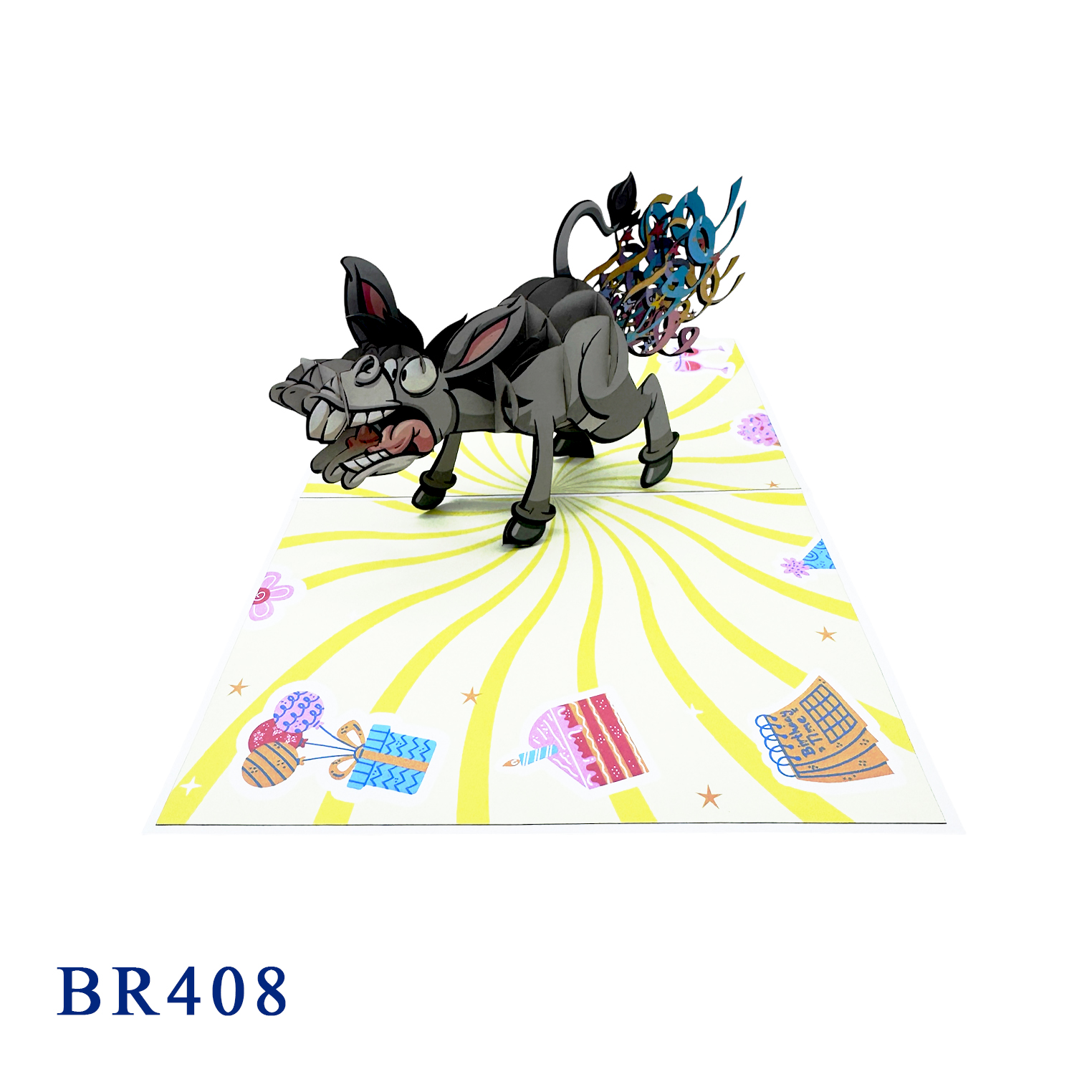 Donkey Birthday Pop-Up Card