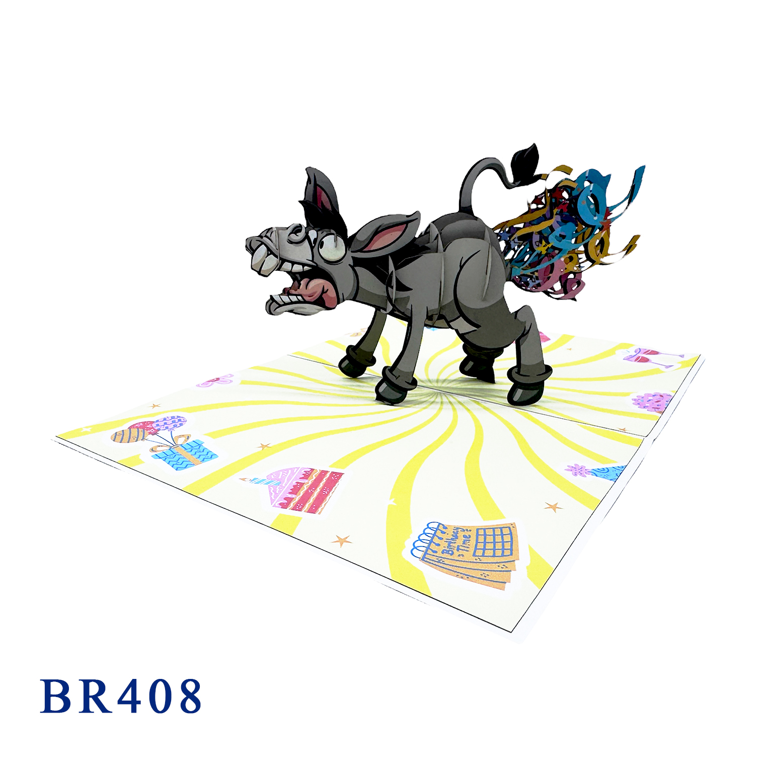 Donkey Birthday Pop-Up Card