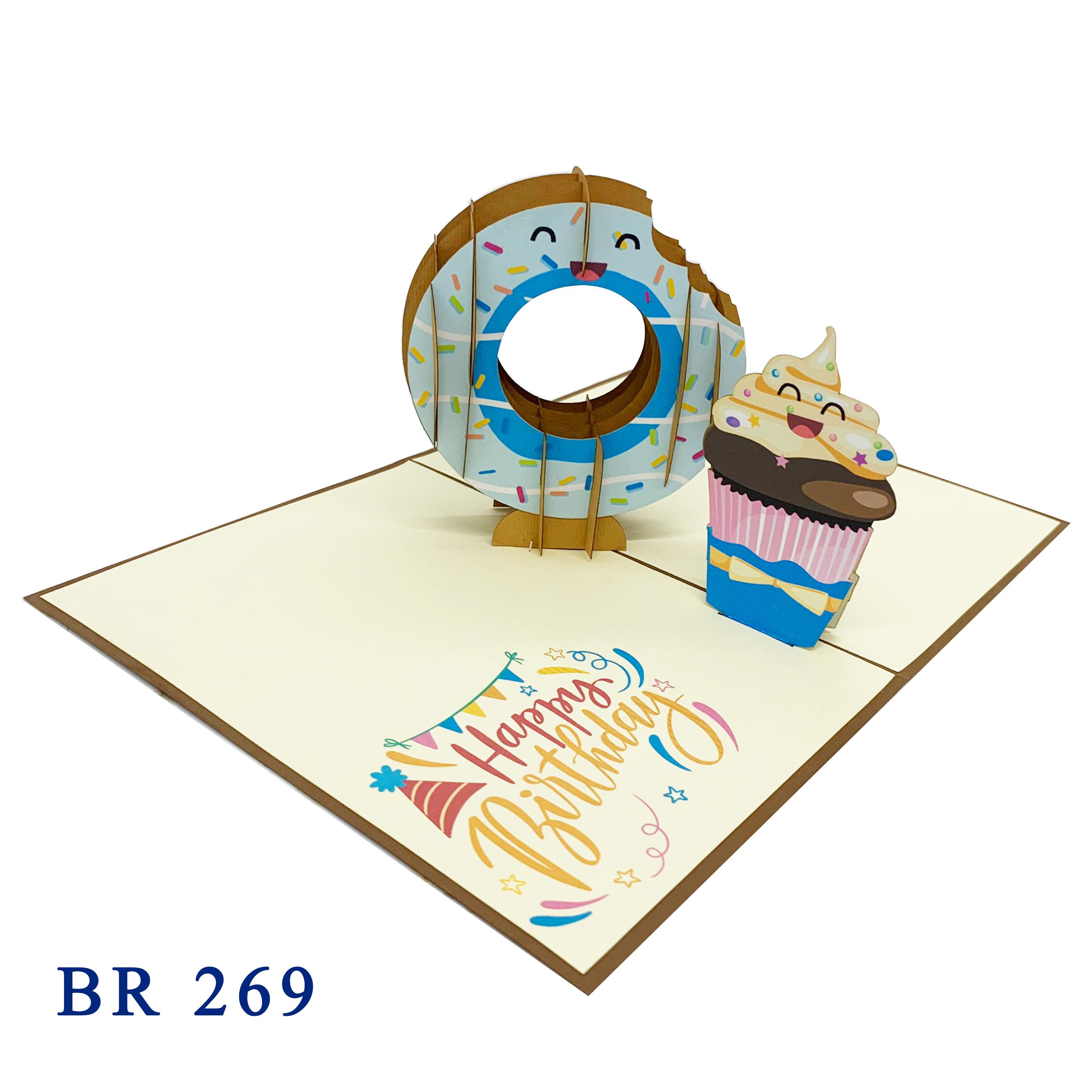 Birthday Donut Pop Up Card