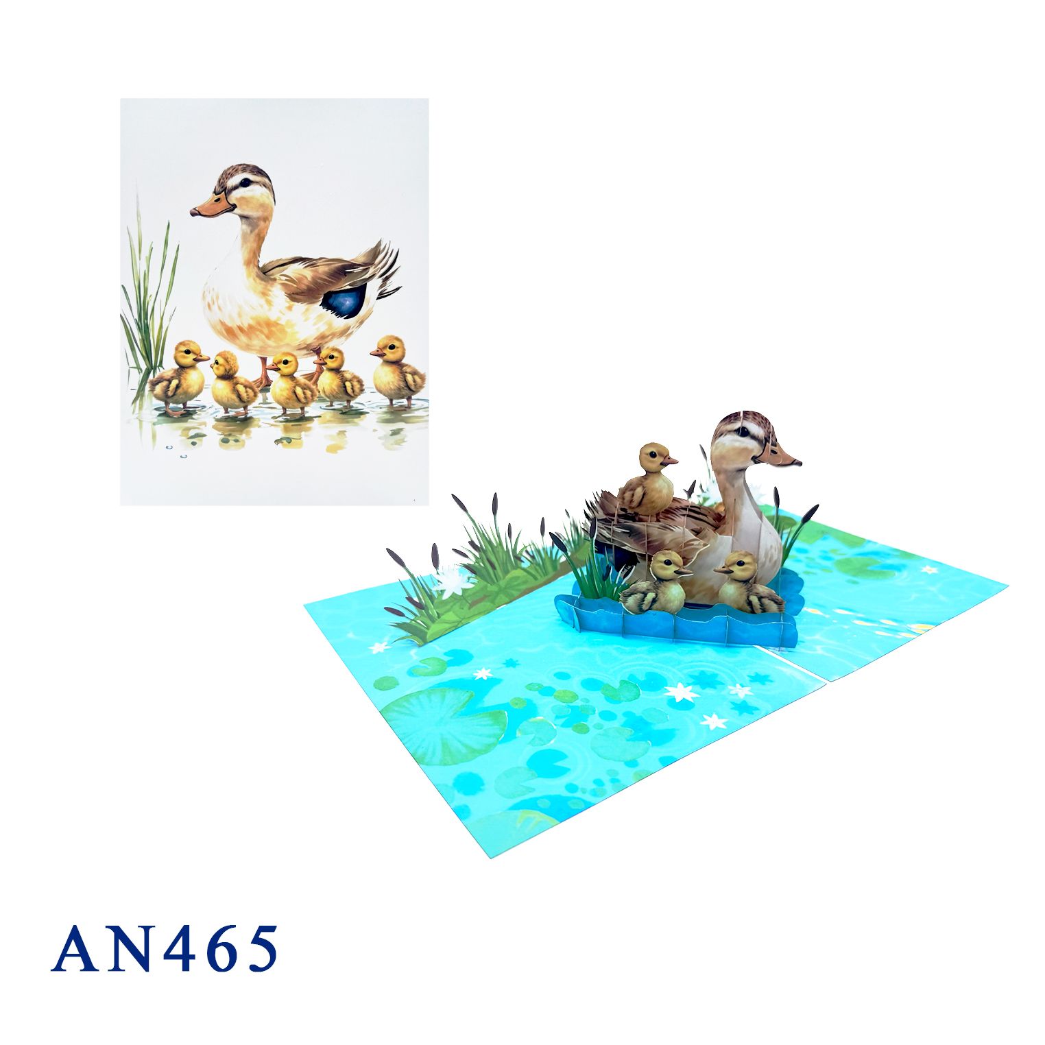 Duck Family Pop Up Card