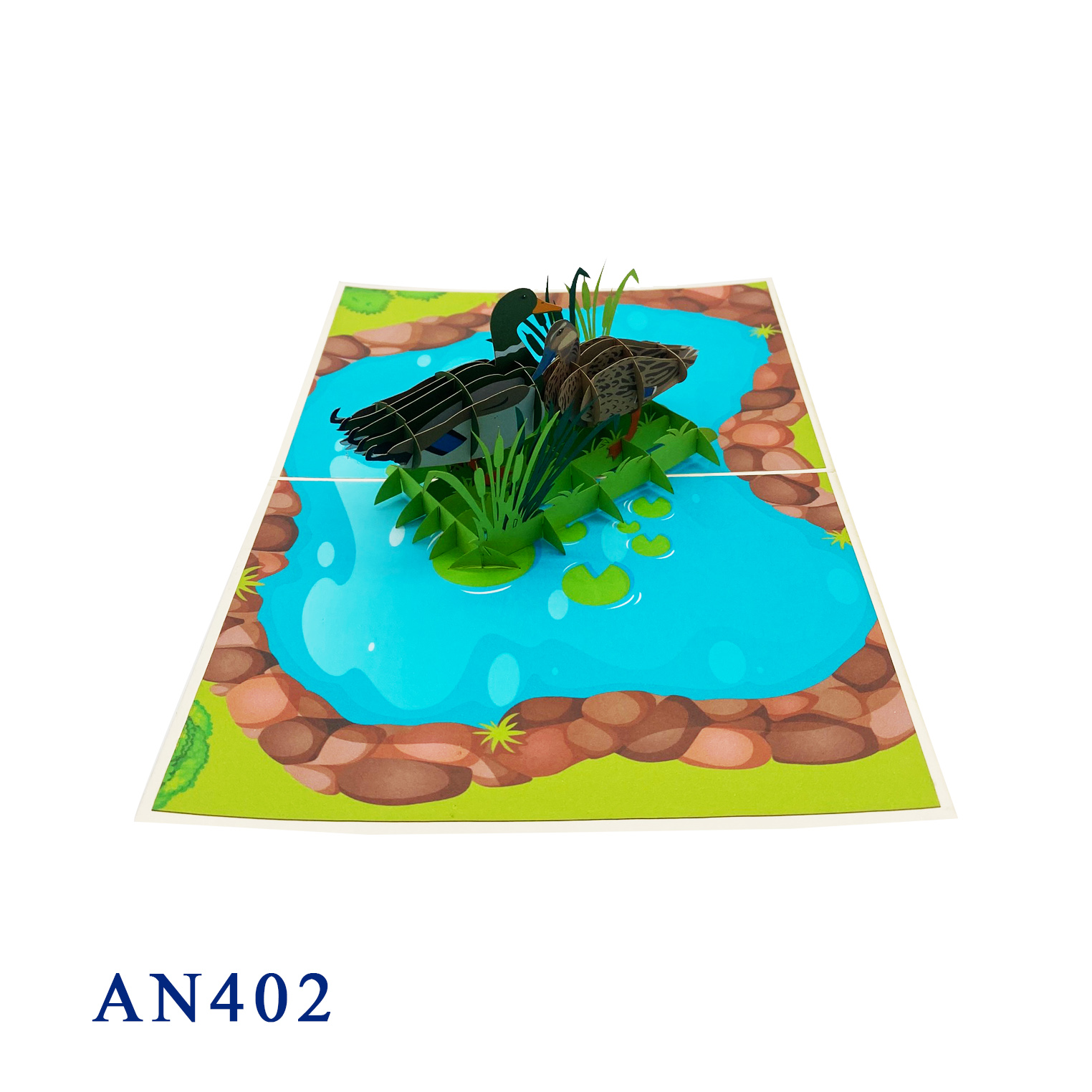 Mallard Ducks Pop Up Card