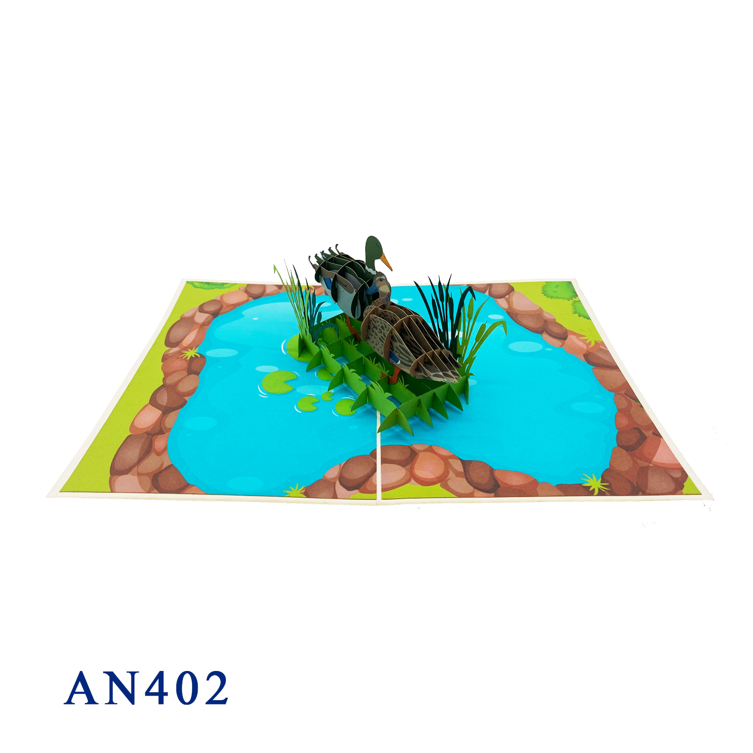 Mallard Ducks Pop Up Card