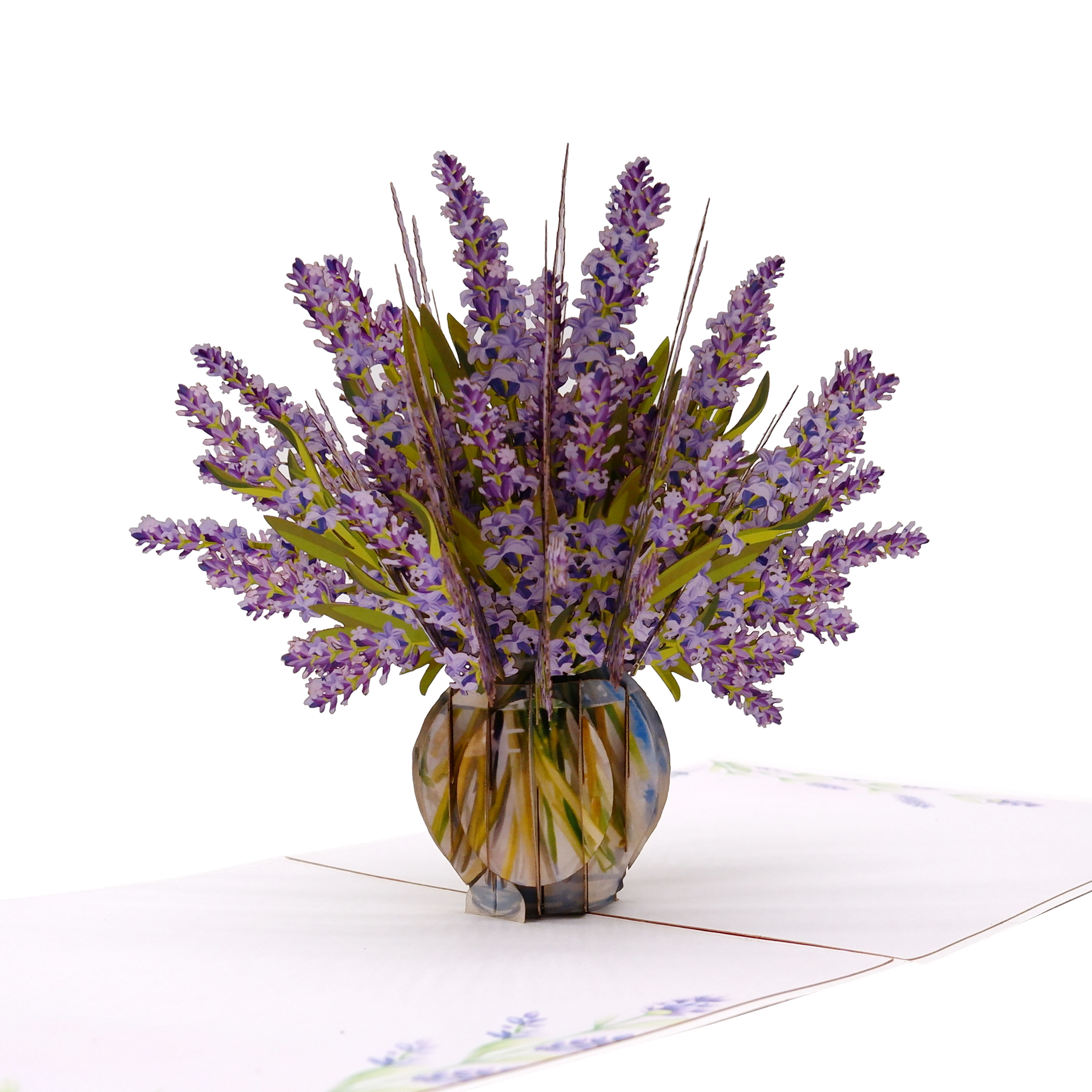 Lavender Bloom Pop-Up Card