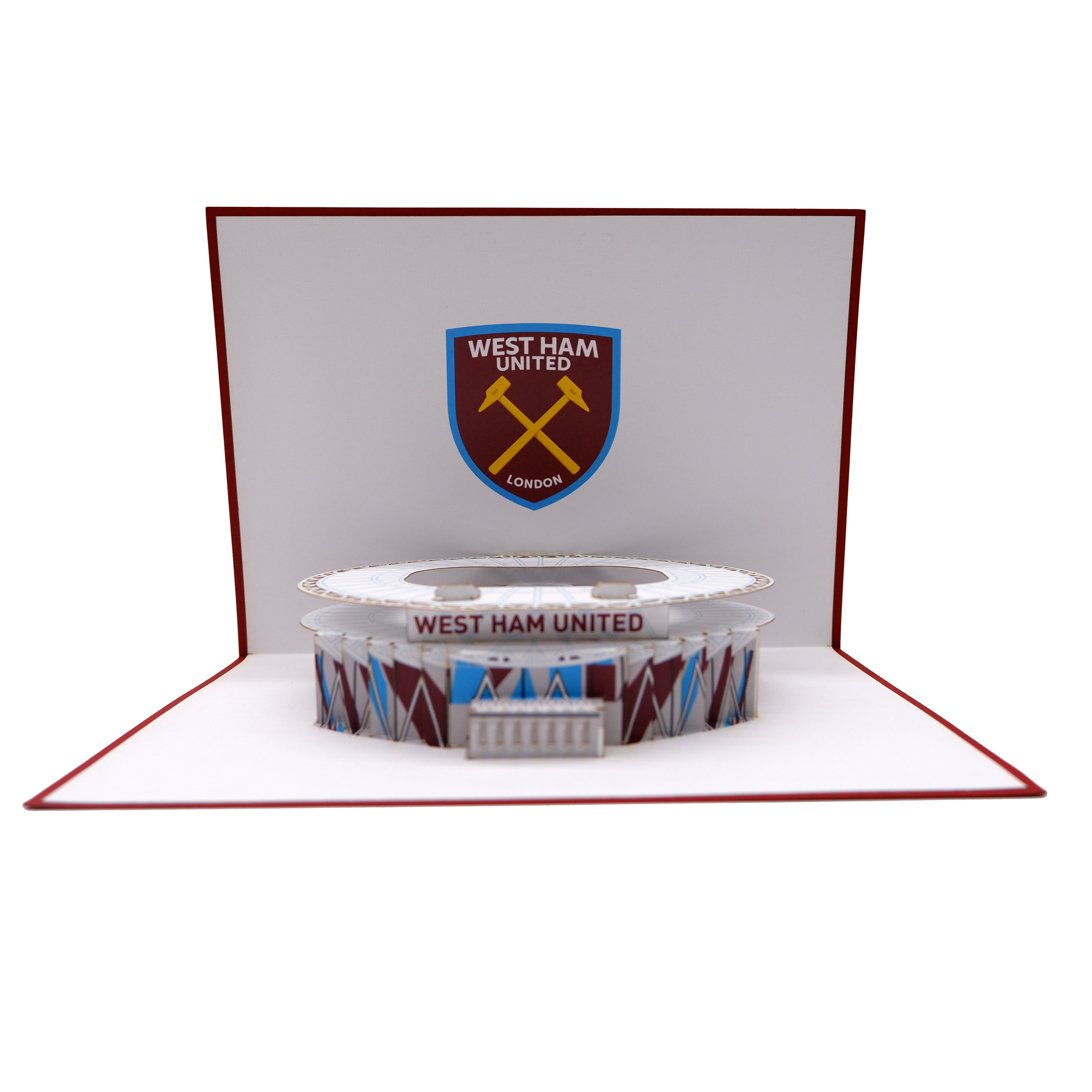3D West Ham United Stadium Pop-Up Card