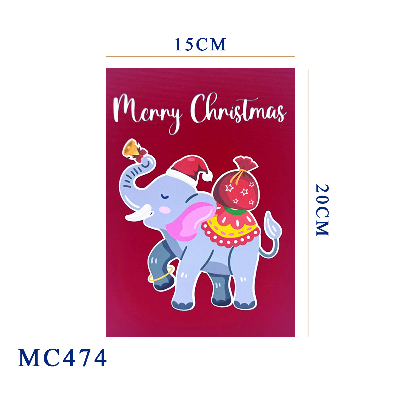 Christmas Elephant Pop-Up Card