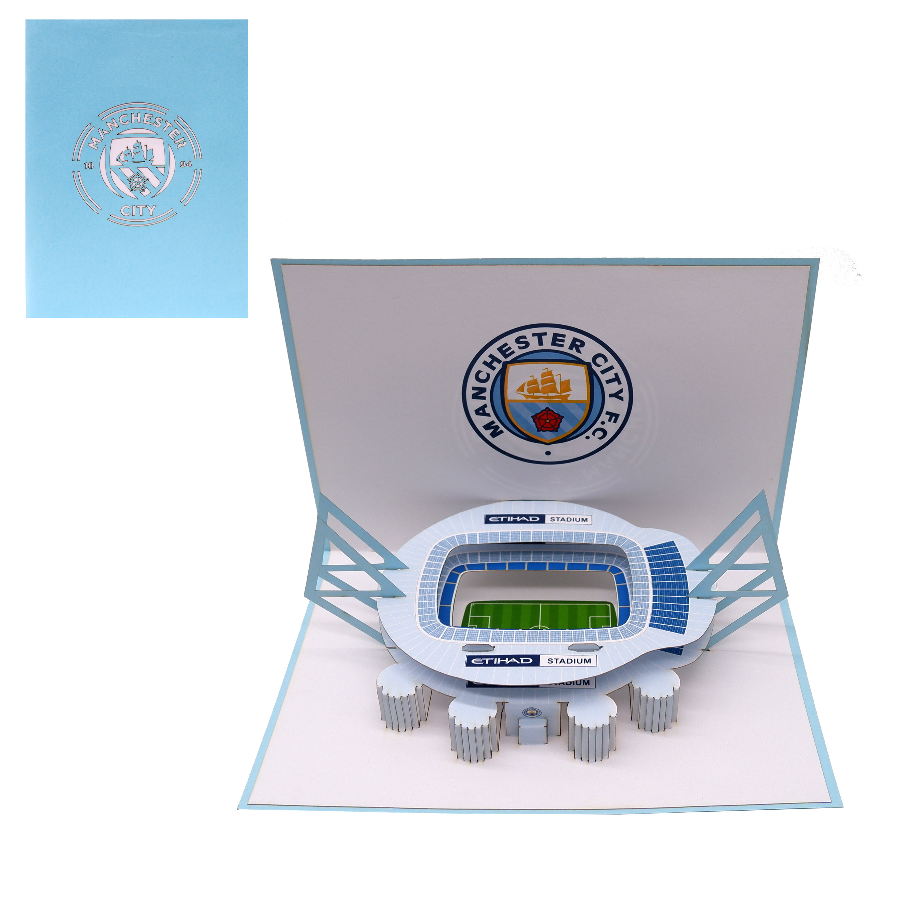 Manchester City Etihad Stadium Pop-Up Card