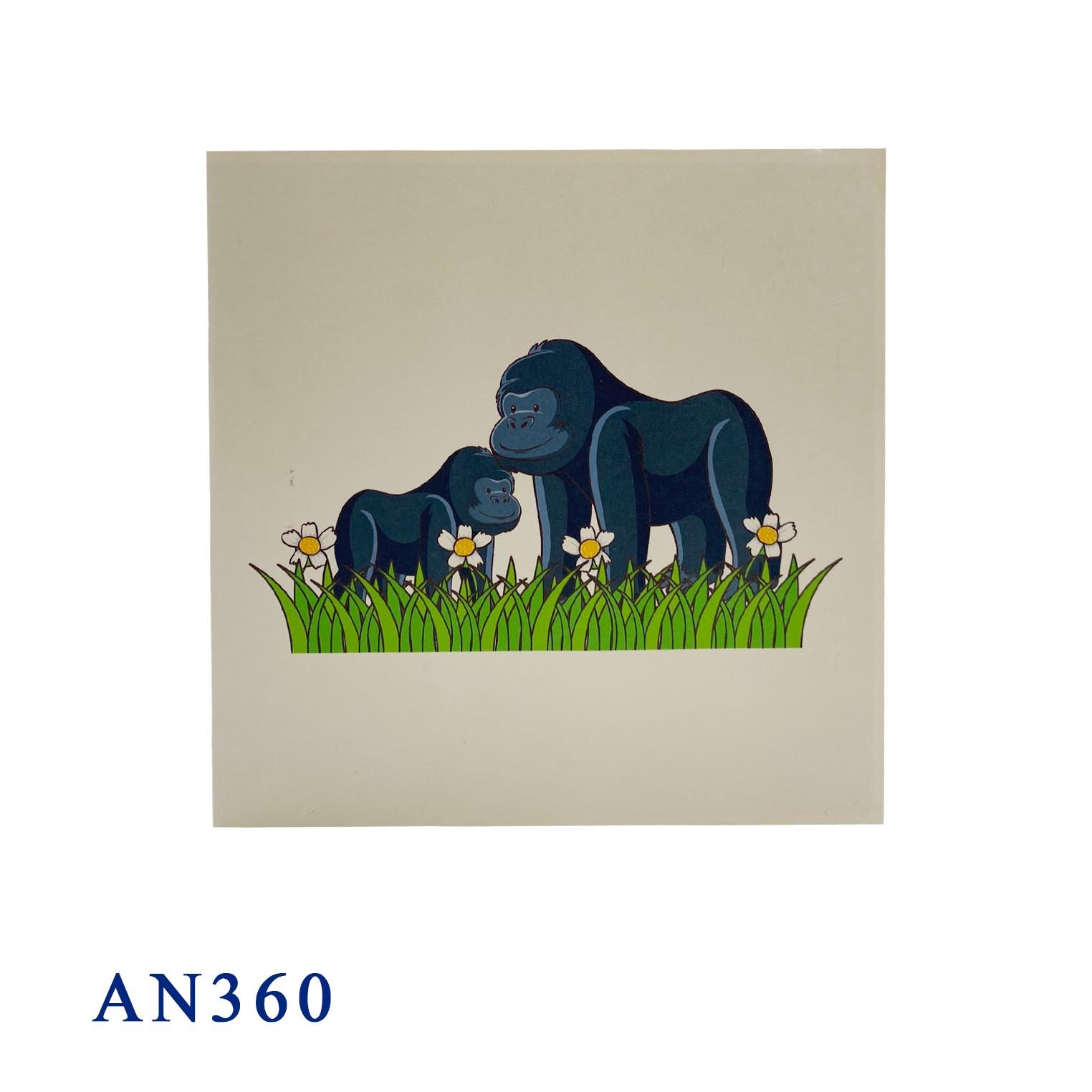 Family Gorilla Pop Up Card