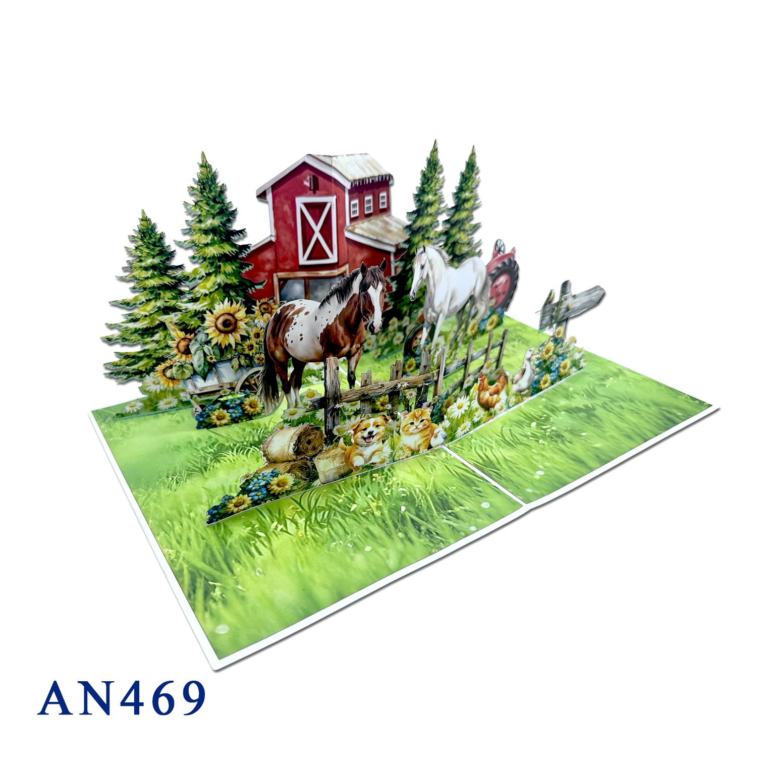 Farm Life Pop-Up Card – Celebrate Nature and Animals