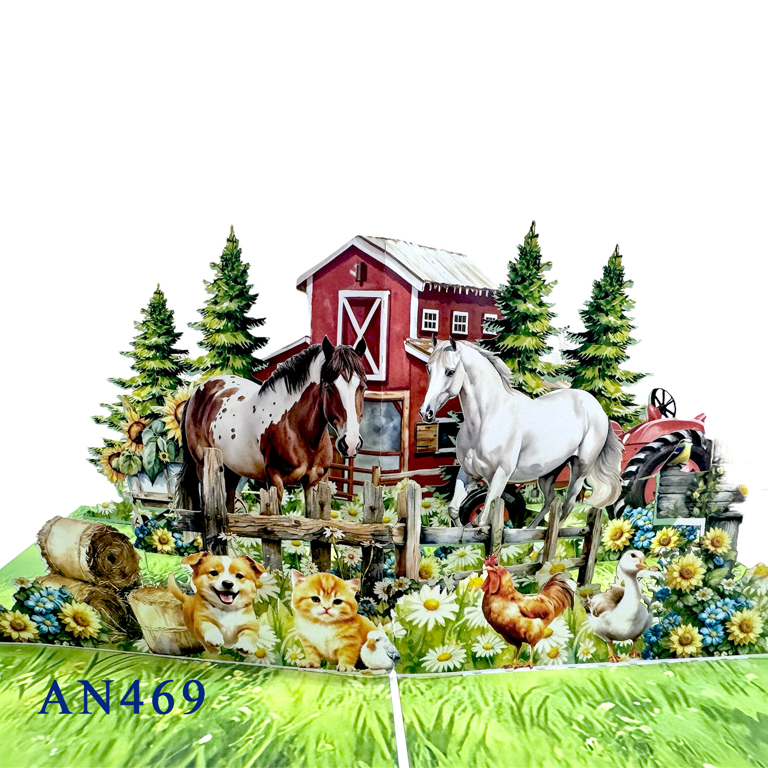 Farm Life Pop-Up Card – Celebrate Nature and Animals