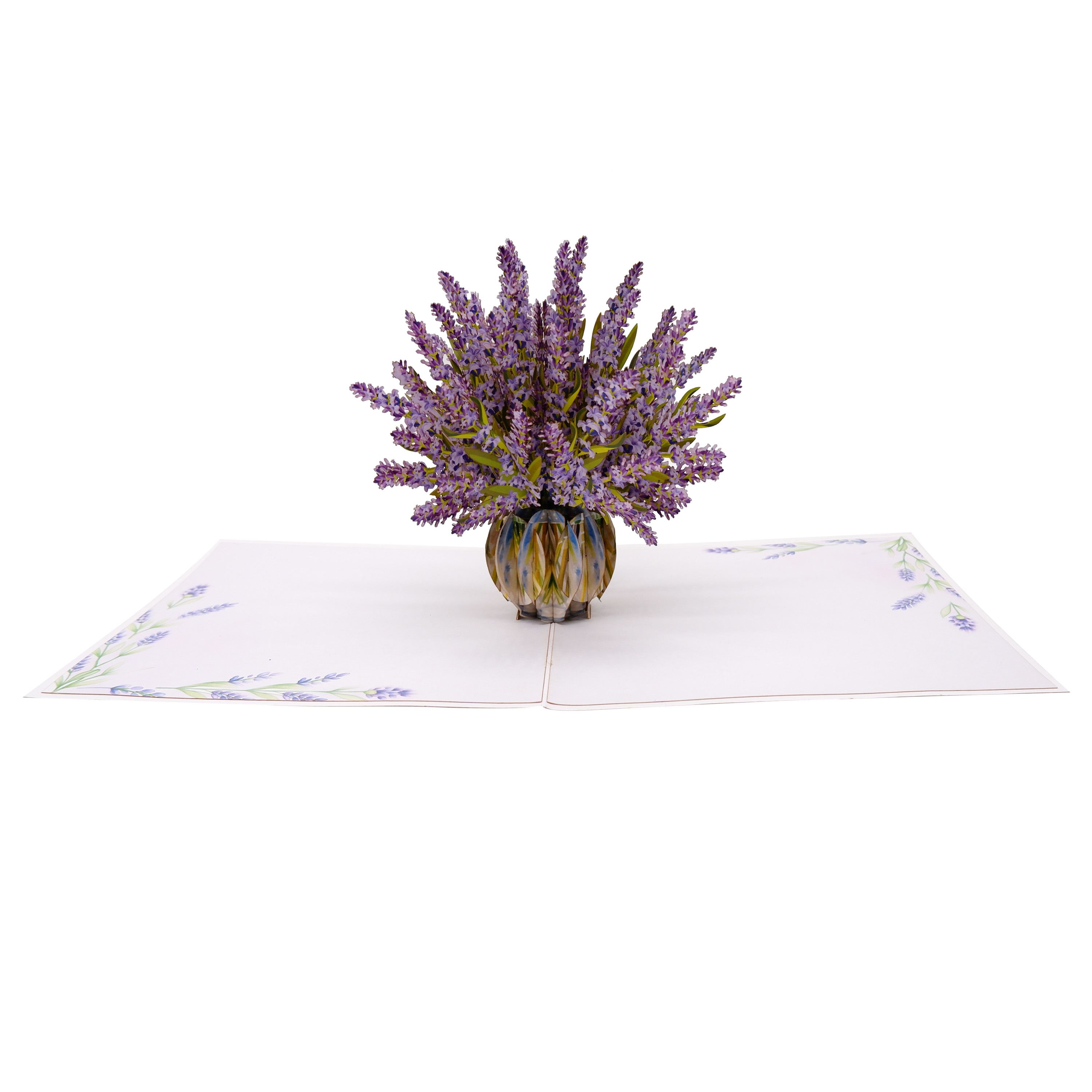 Lavender Bloom Pop-Up Card