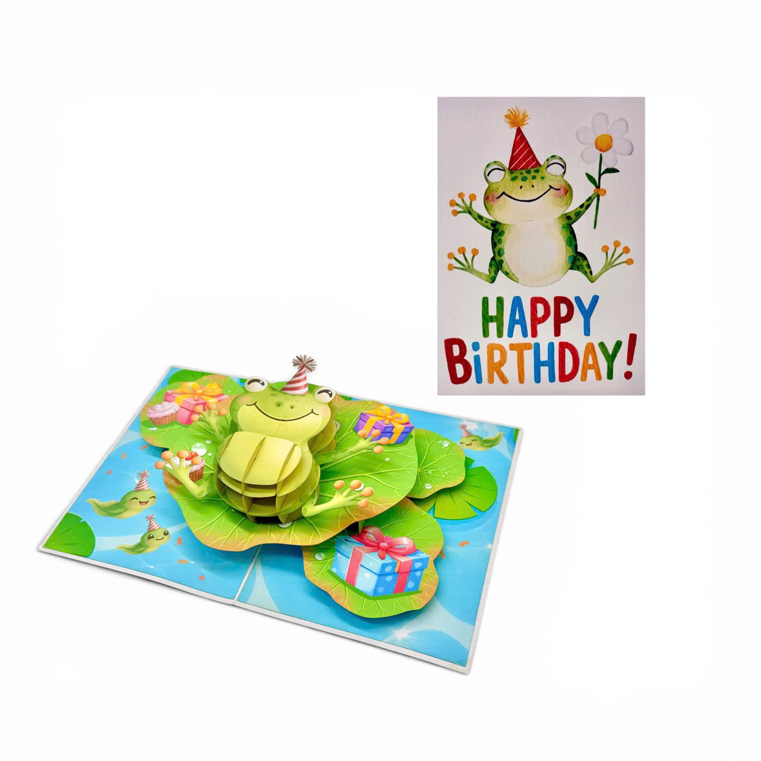 Frog Birthday Pop-Up Card