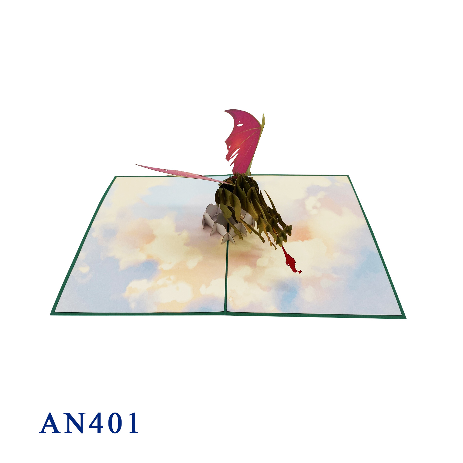 Fire Dragon Pop Up Card