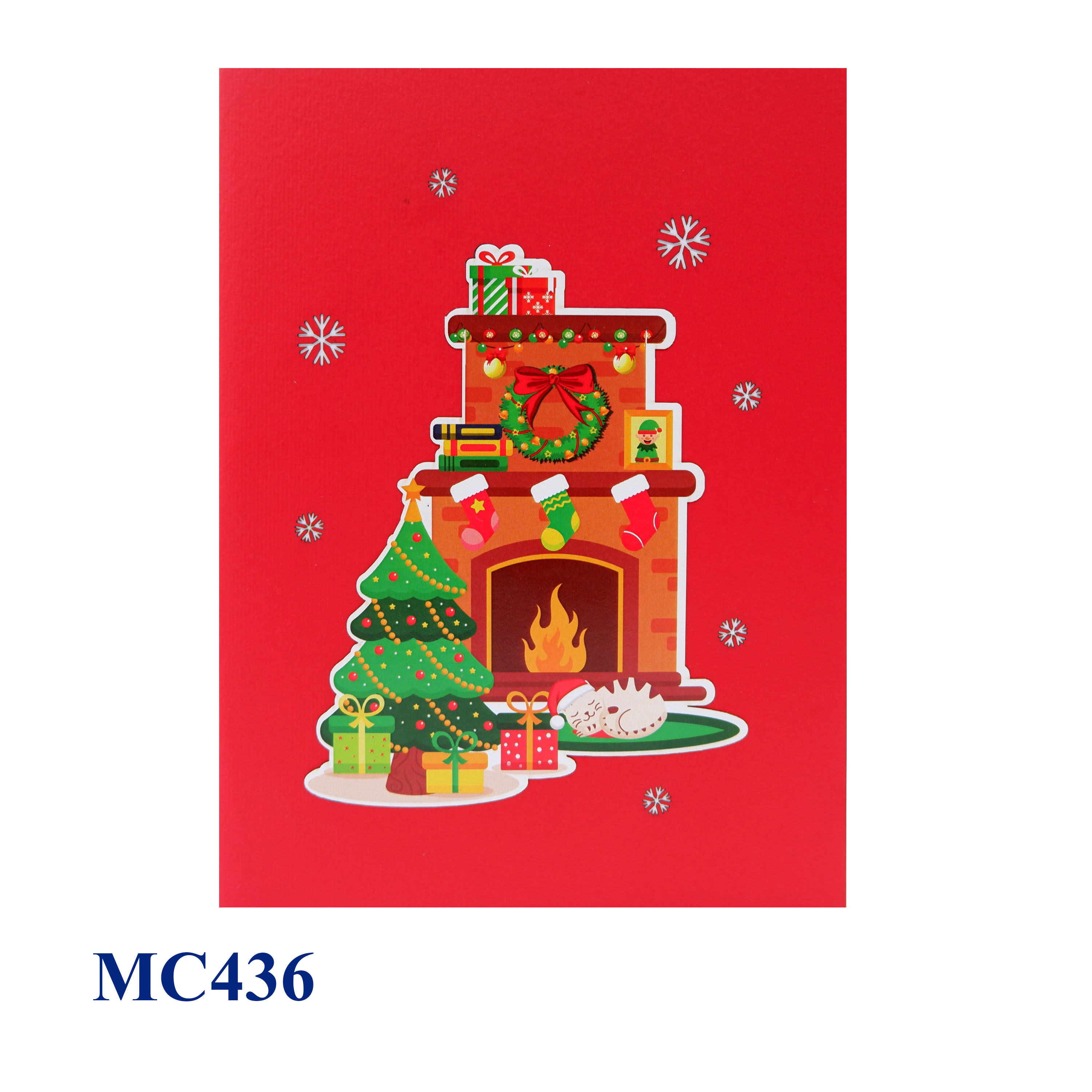 Fireplace Pop Up Card