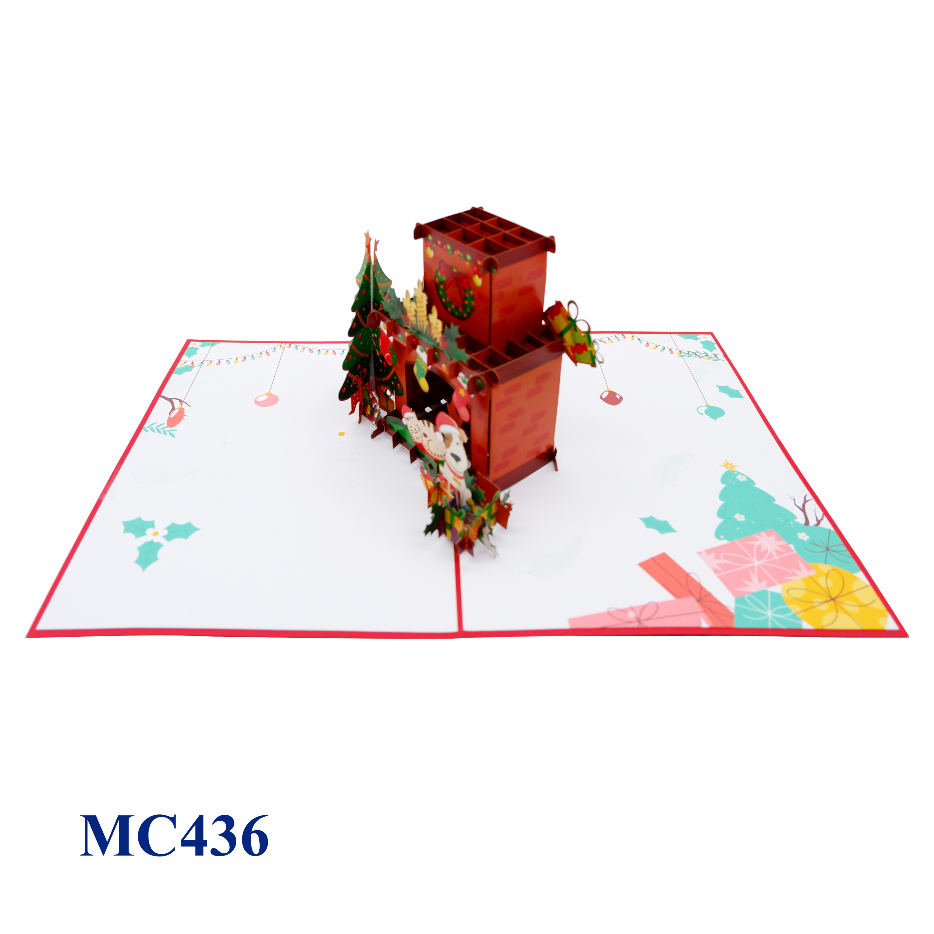 Fireplace Pop Up Card