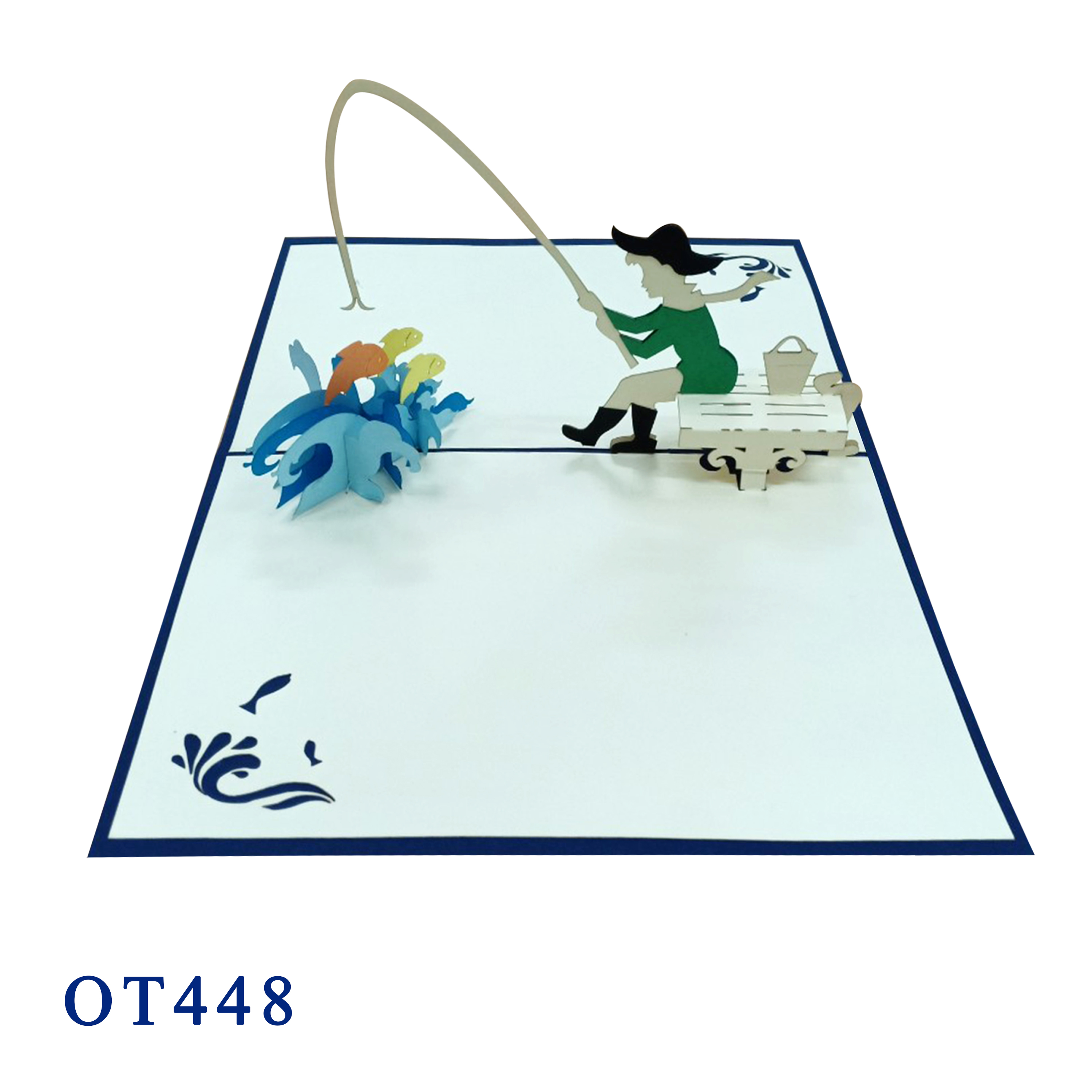 Fisherman Pop Up Card