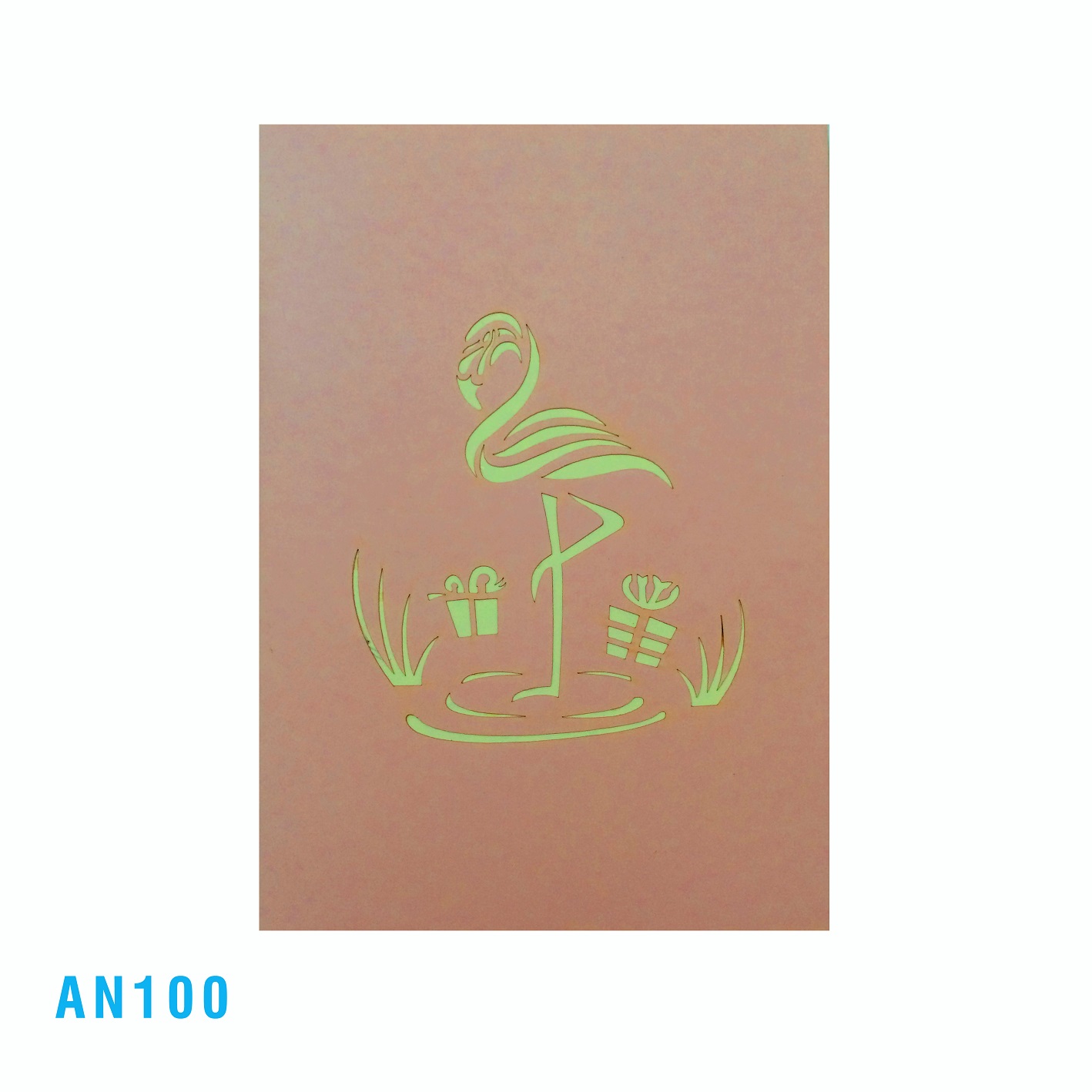 Flamingo Pop Up Card