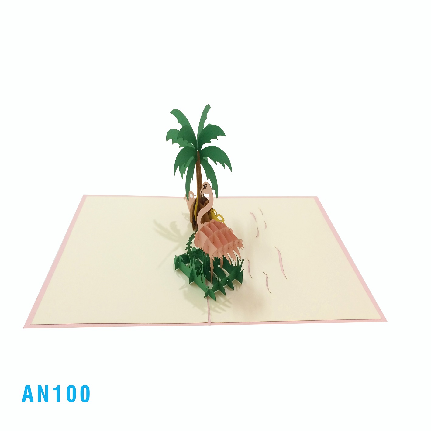 Flamingo Pop Up Card
