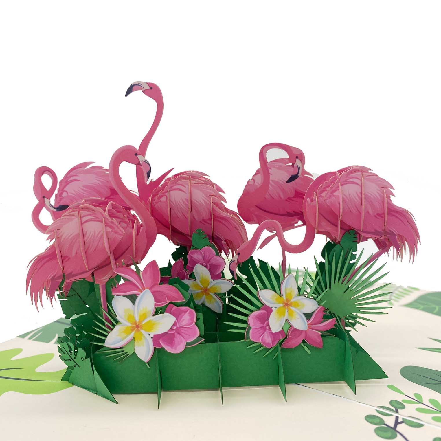 Flamingo Pop Up Card