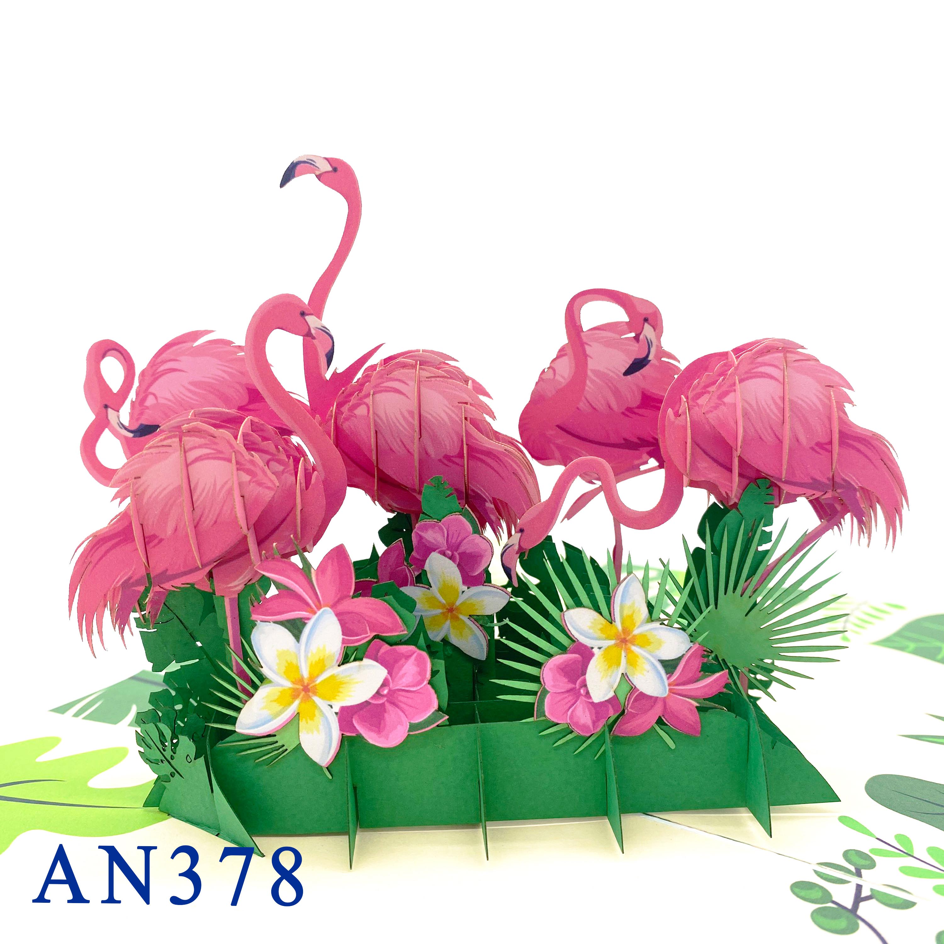 Flamingo Pop Up Card