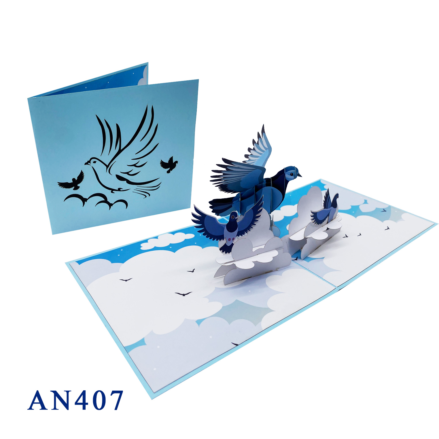 Flock Of Birds Pop Up Card