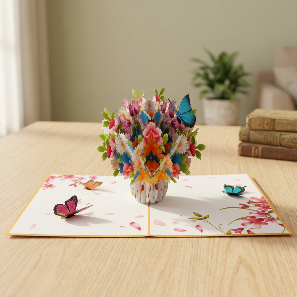 Flower Bouquet Pop-Up Card