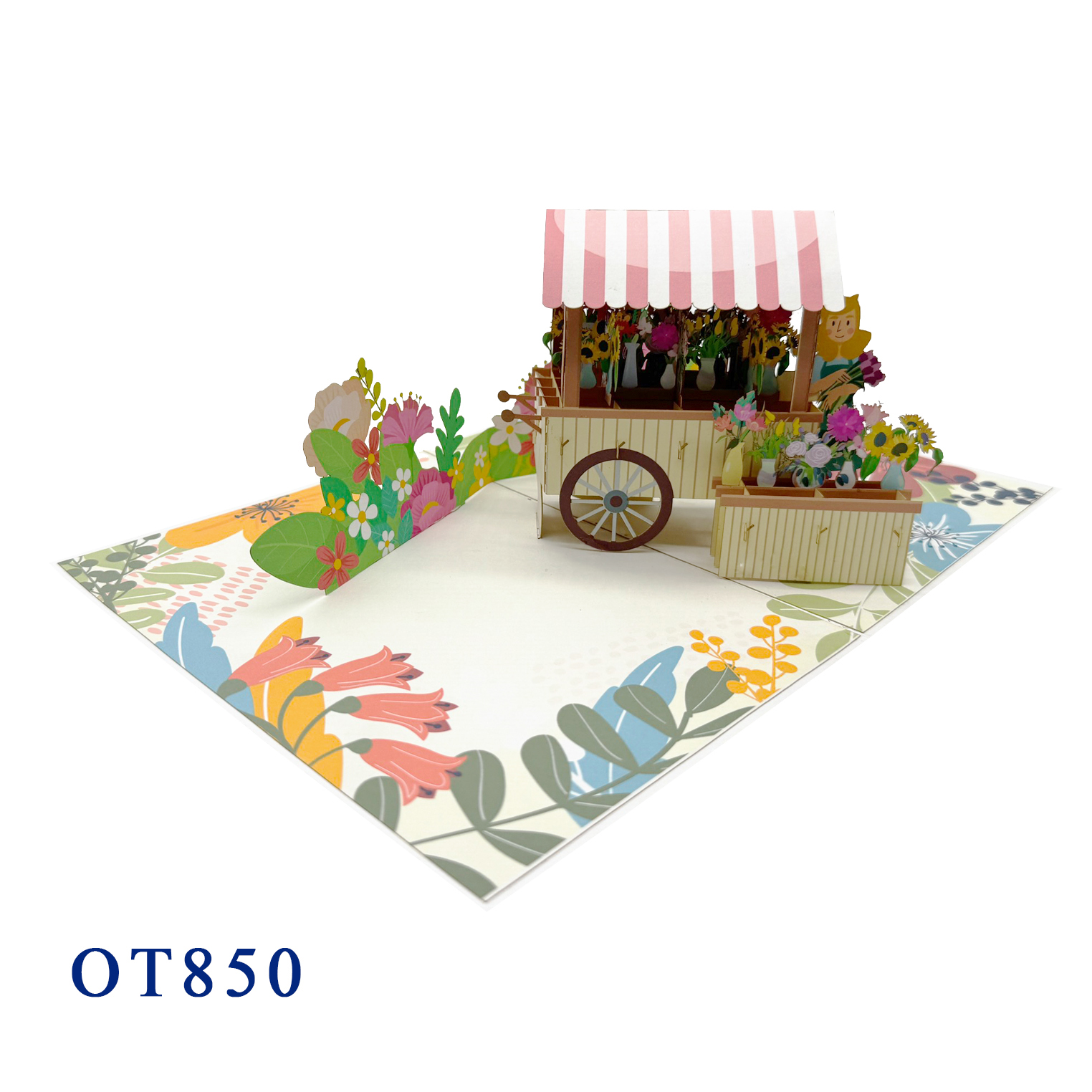 Flowers Shop Pop Up Greeting Card