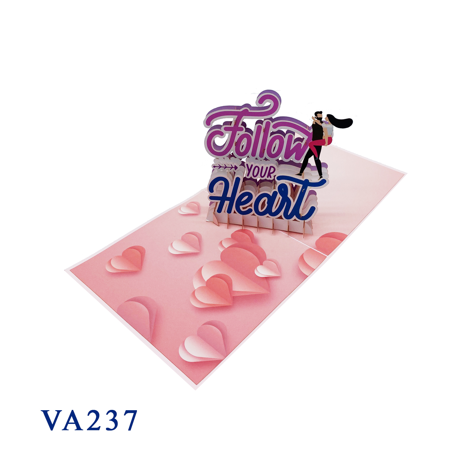 Follow Your Heart Pop Up Card