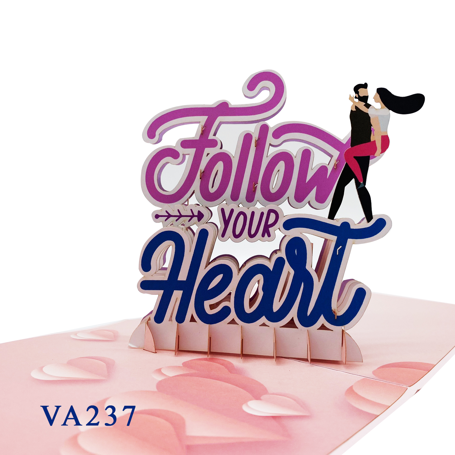 Follow Your Heart Pop Up Card