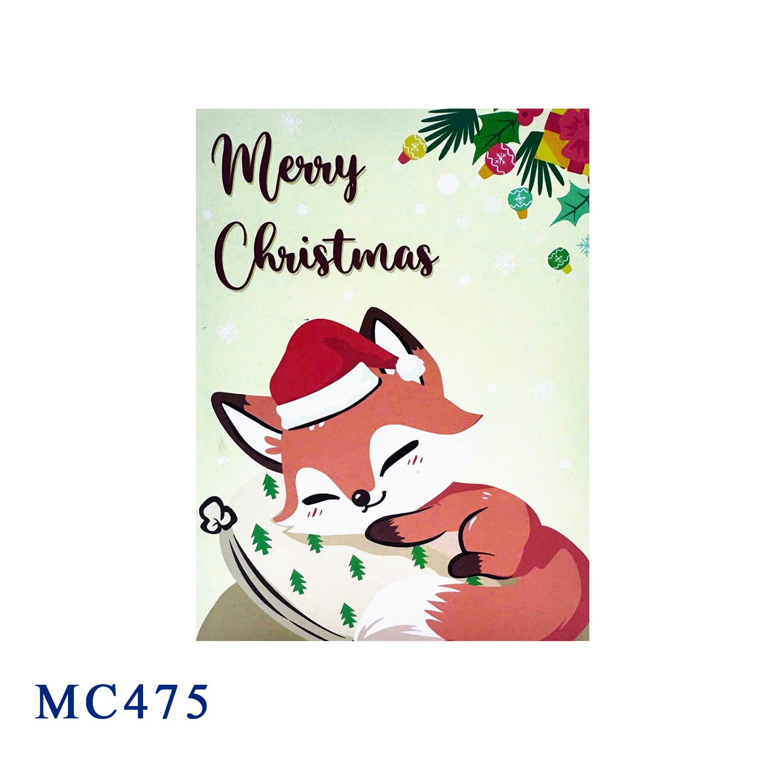 Christmas Fox Pop-Up Card