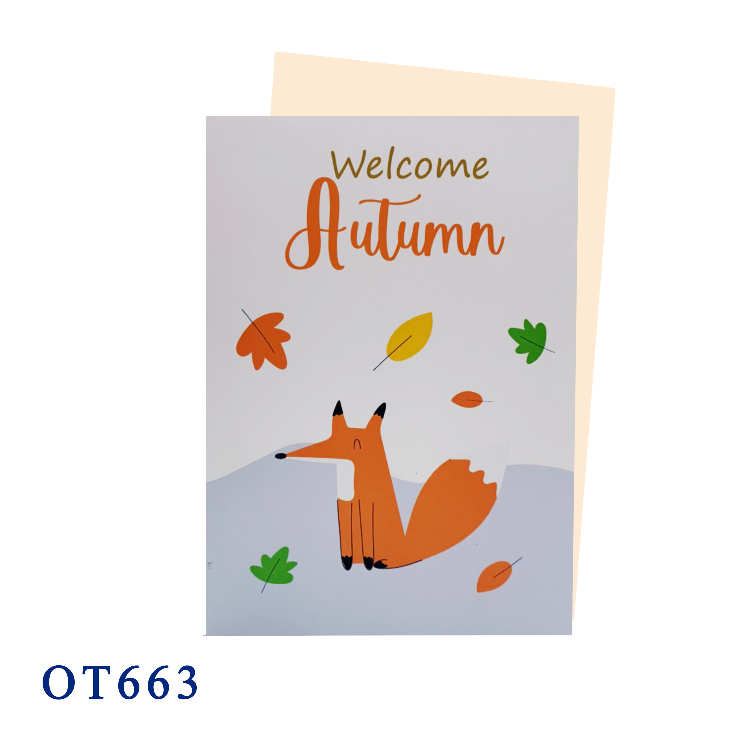 Fox Welcome Autumn Greeting Card